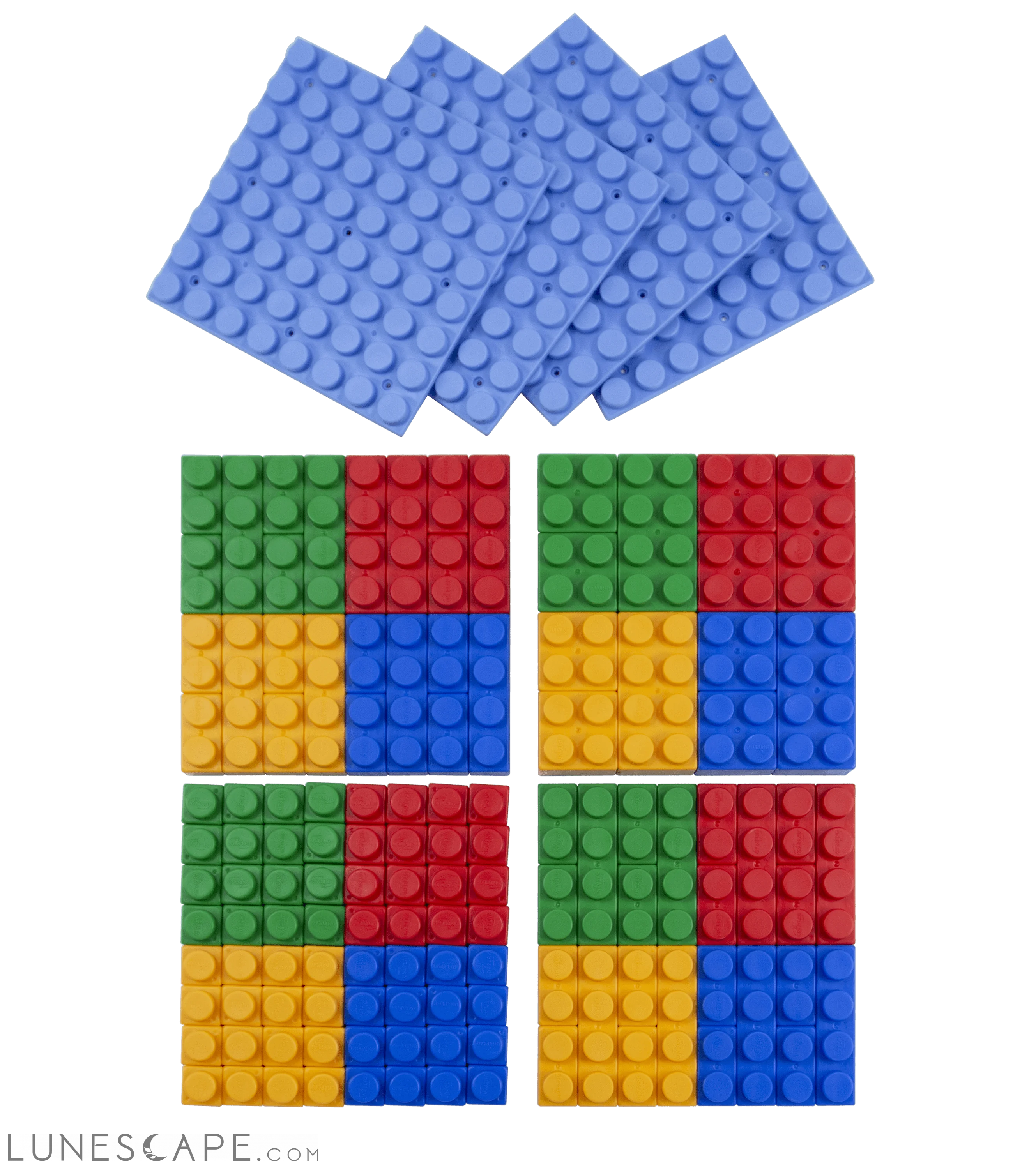 UNiPLAY Soft Building Blocks - 124 Pcs. LUNESCAPE