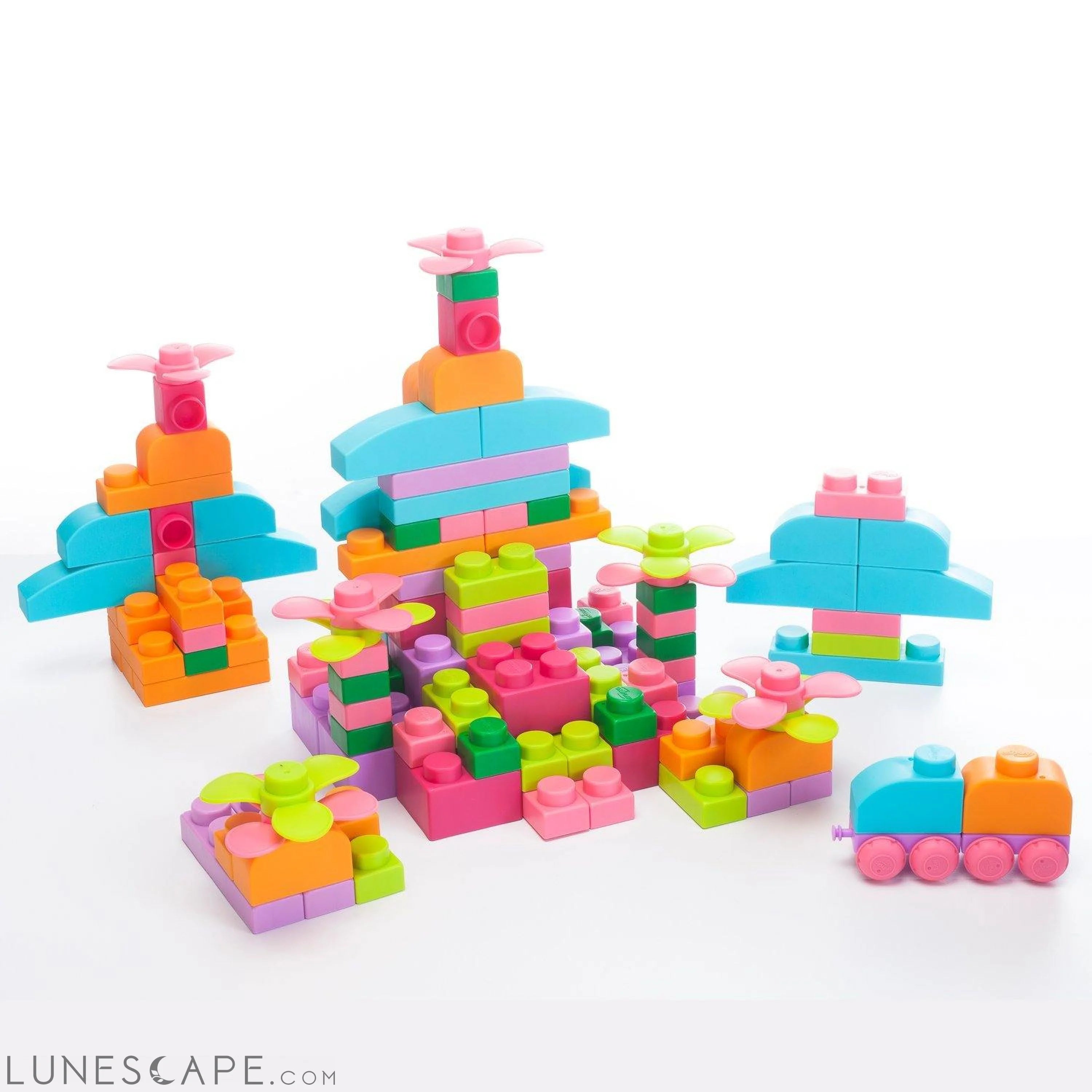 UNiPLAY Soft Building Blocks - 80 Pcs Pastel LUNESCAPE