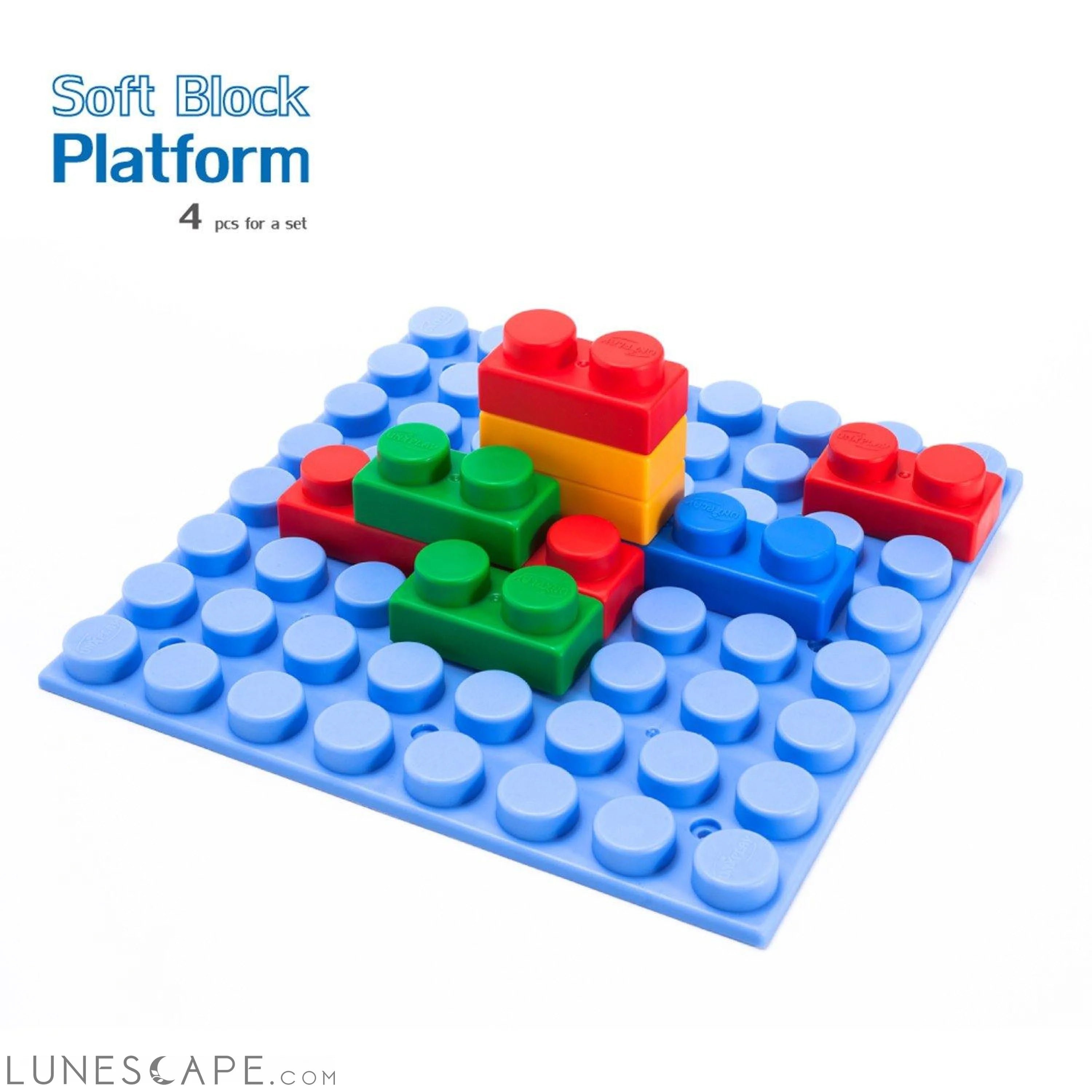 UNiPLAY Soft Building Blocks Platform - 4 Pcs. LUNESCAPE