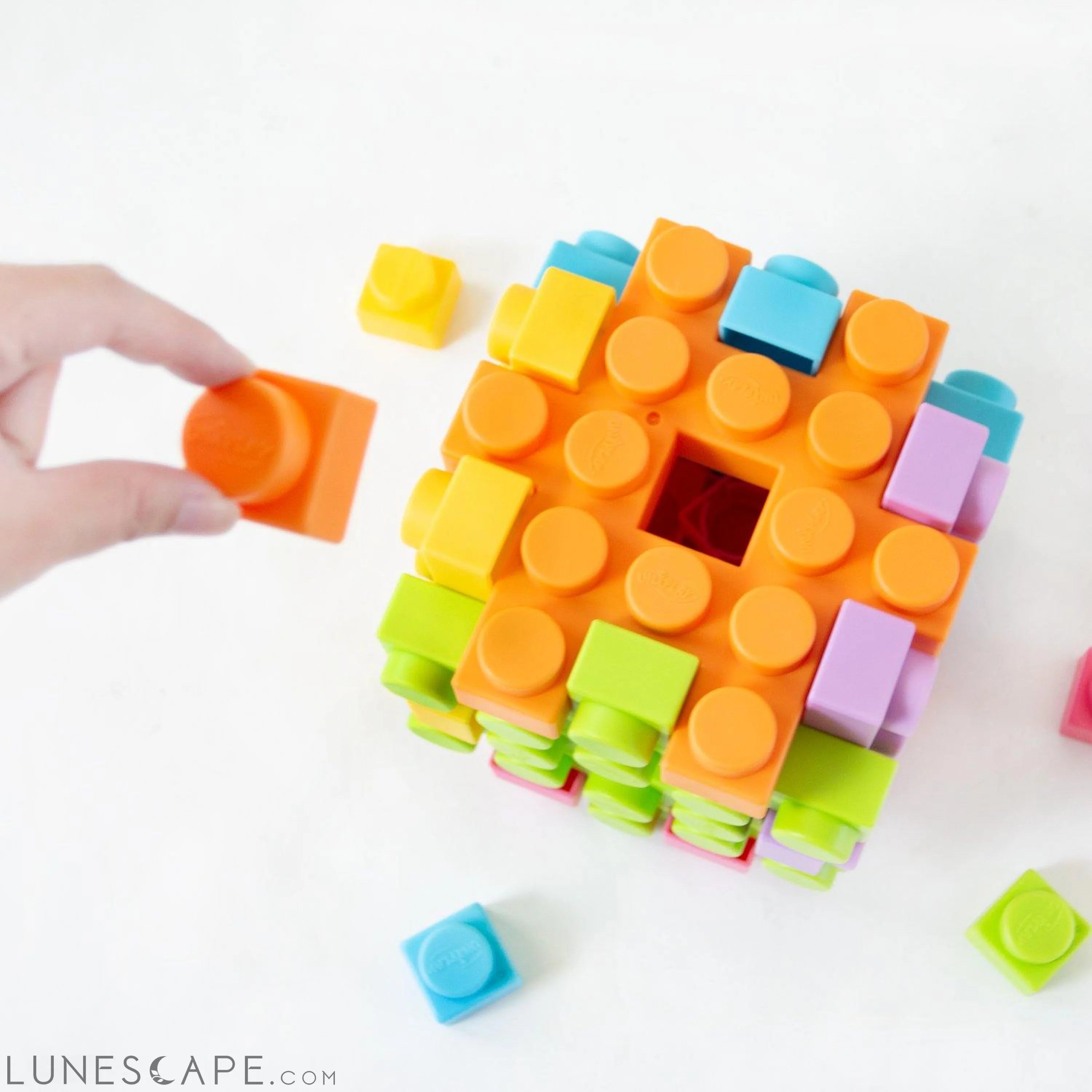 UNiPLAY Waffle Play Cube Blocks Small Cube - 6 Pcs LUNESCAPE