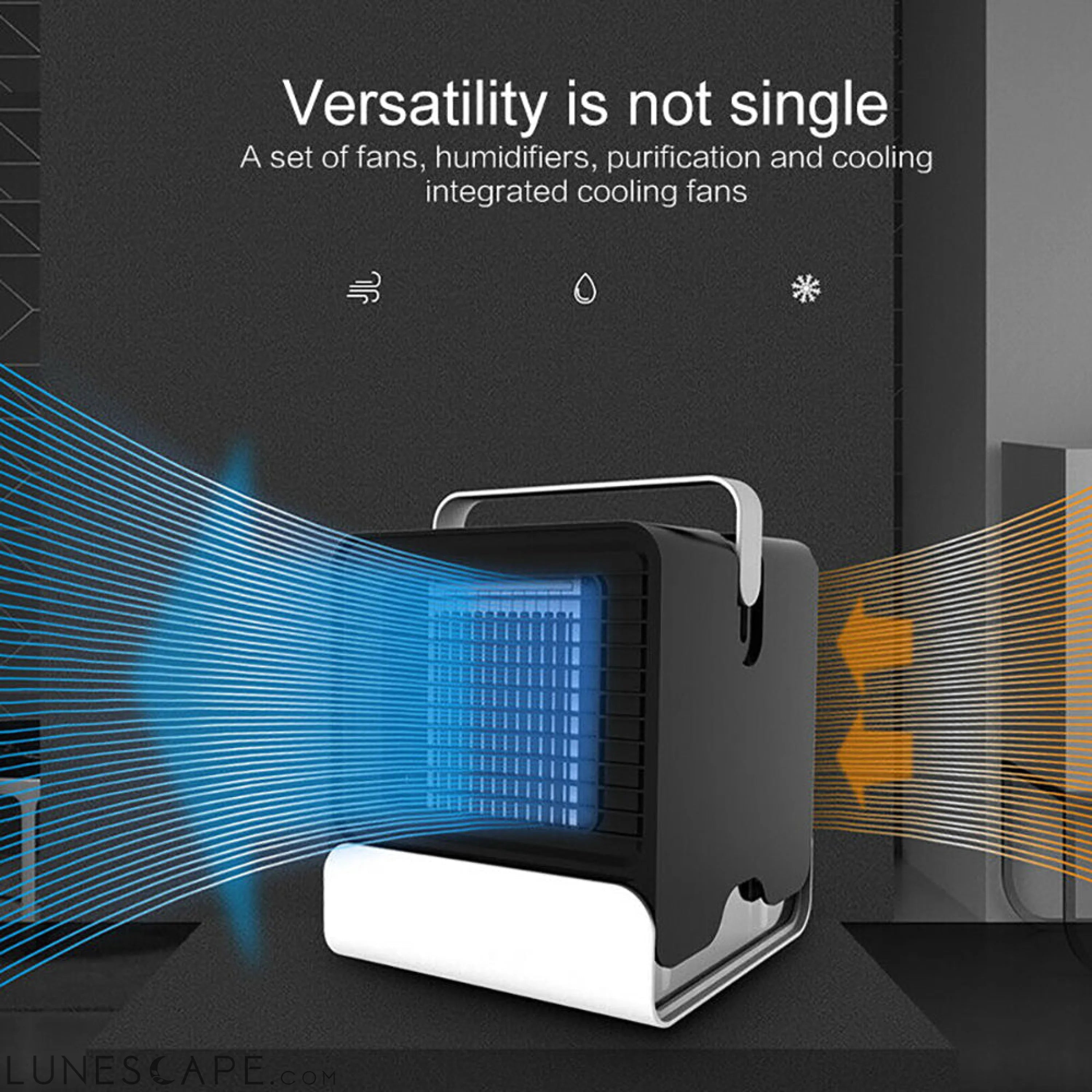 USB Mini Negative Ion Cool Fan Air Conditioner LUNESCAPE