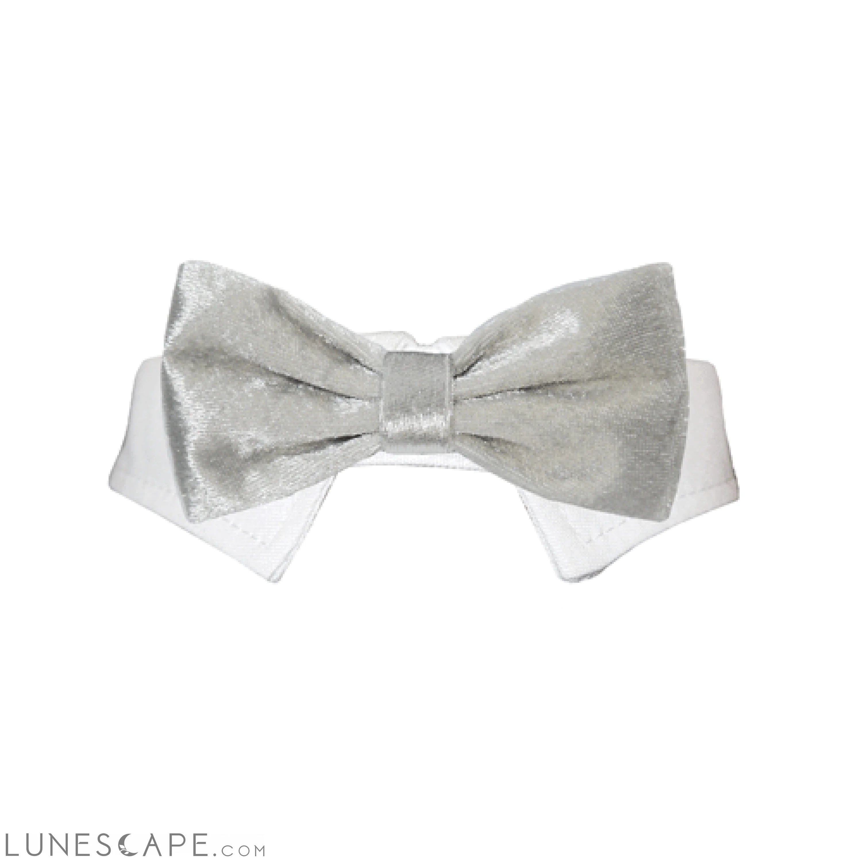Valentino Bow Tie - Silver LUNESCAPE