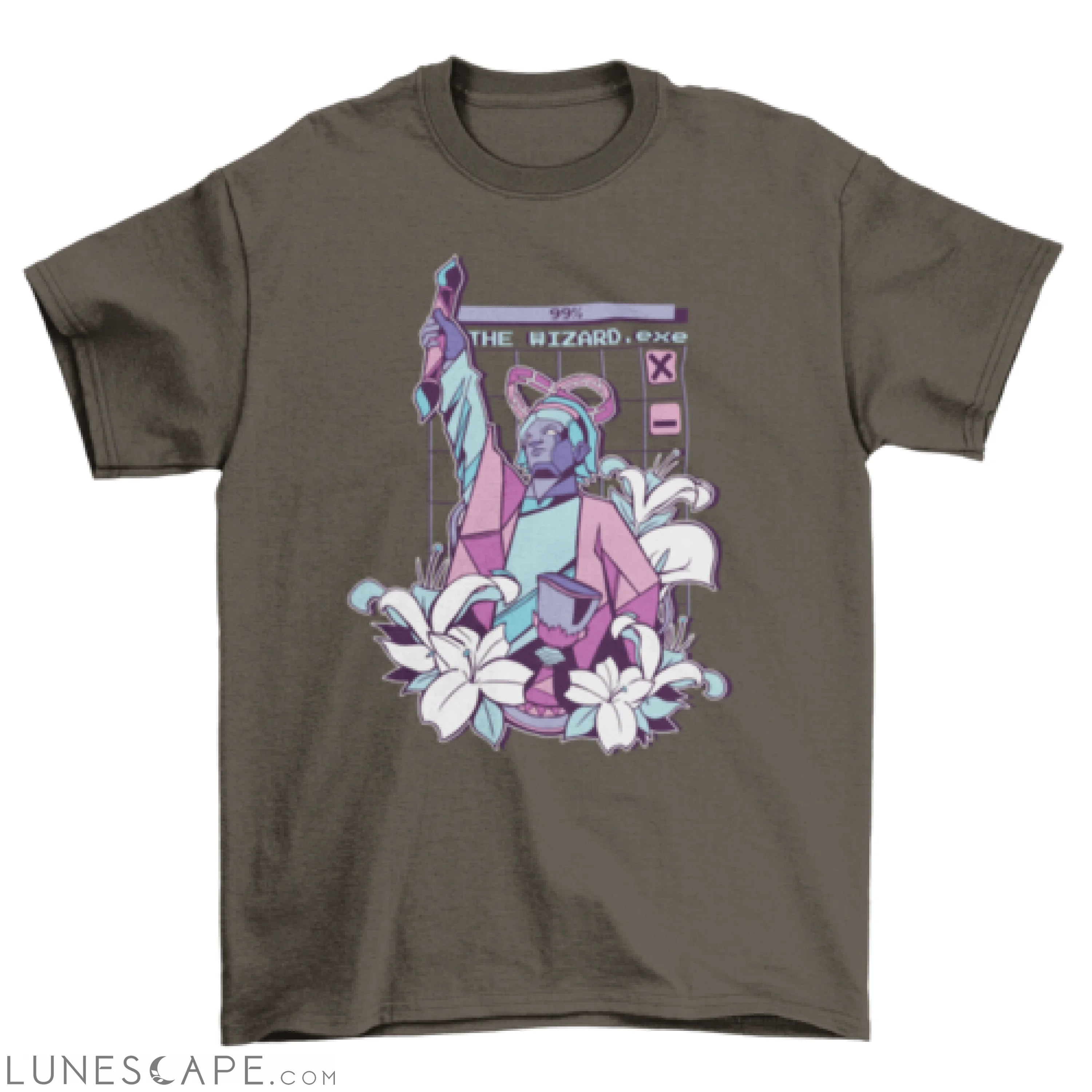 Vaporwave wizard t-shirt LUNESCAPE