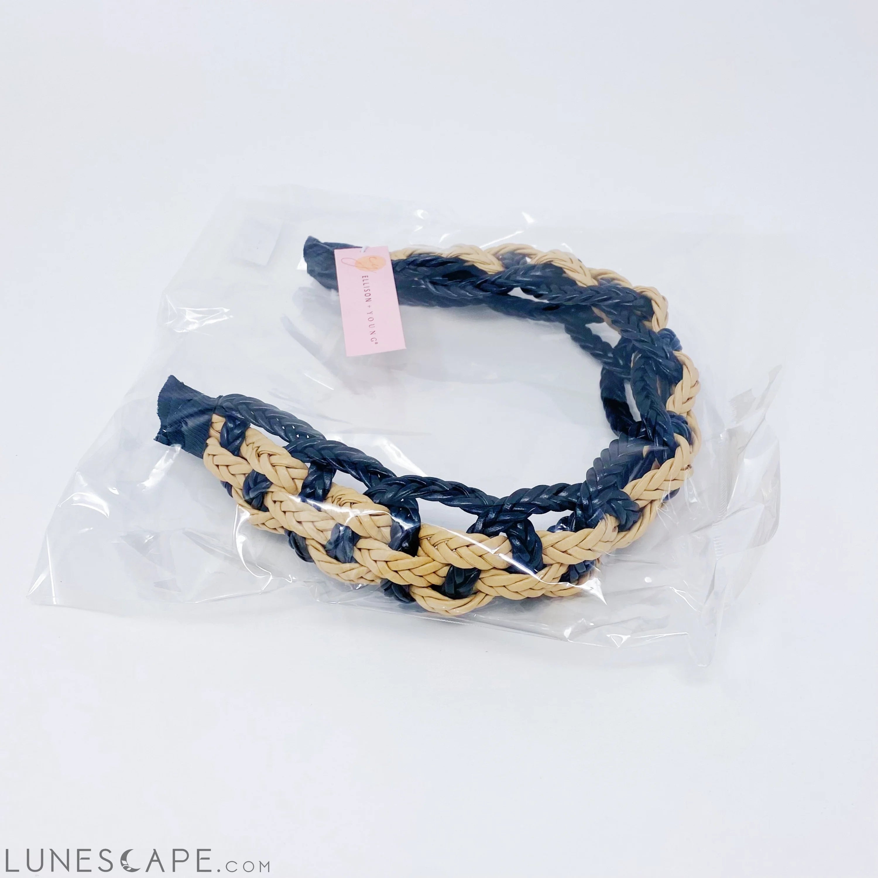Vegan Leather Braided Headband LUNESCAPE