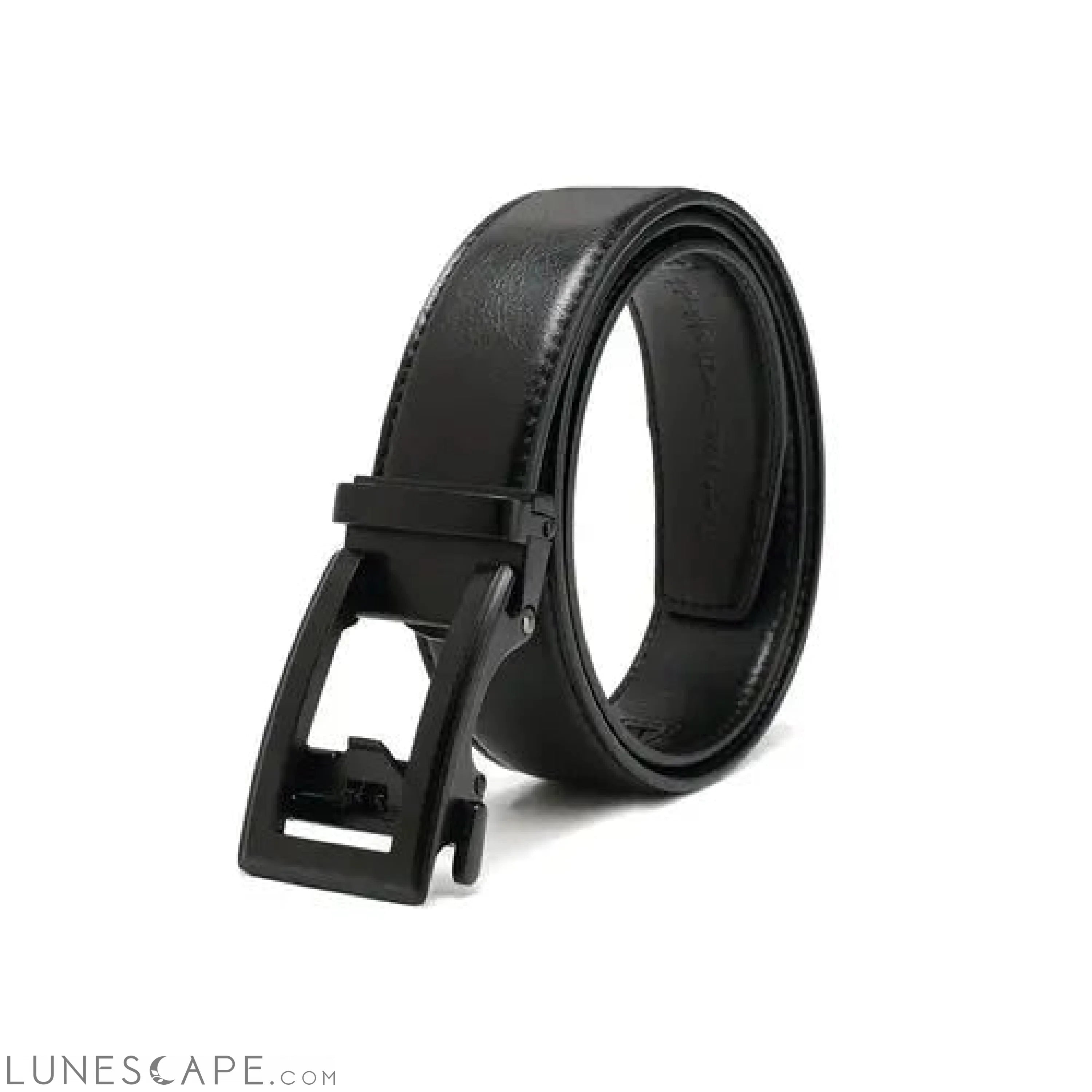 Vegan Patent Leather Belt - Matte Black or Silver LUNESCAPE