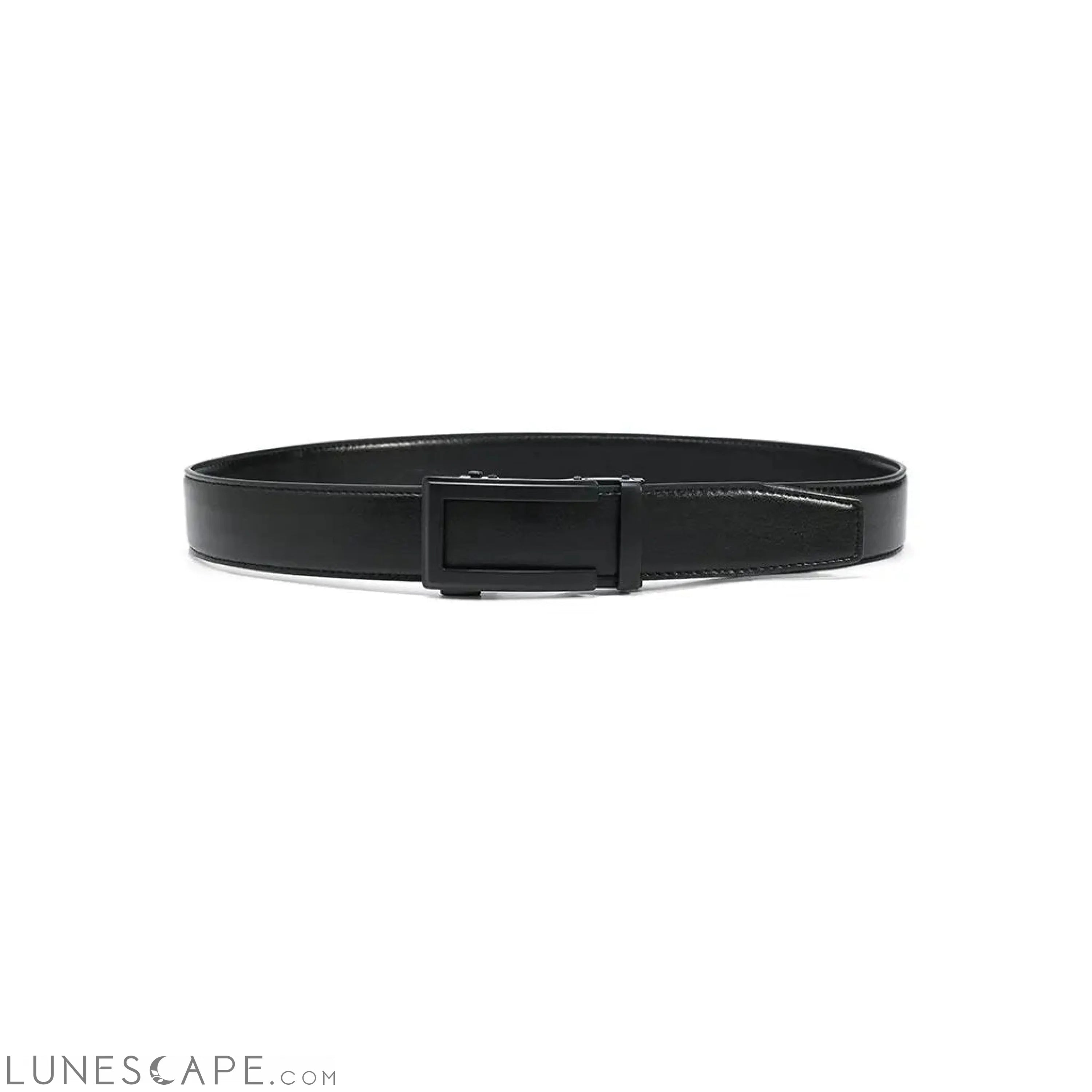 Vegan Patent Leather Belt - Matte Black or Silver LUNESCAPE