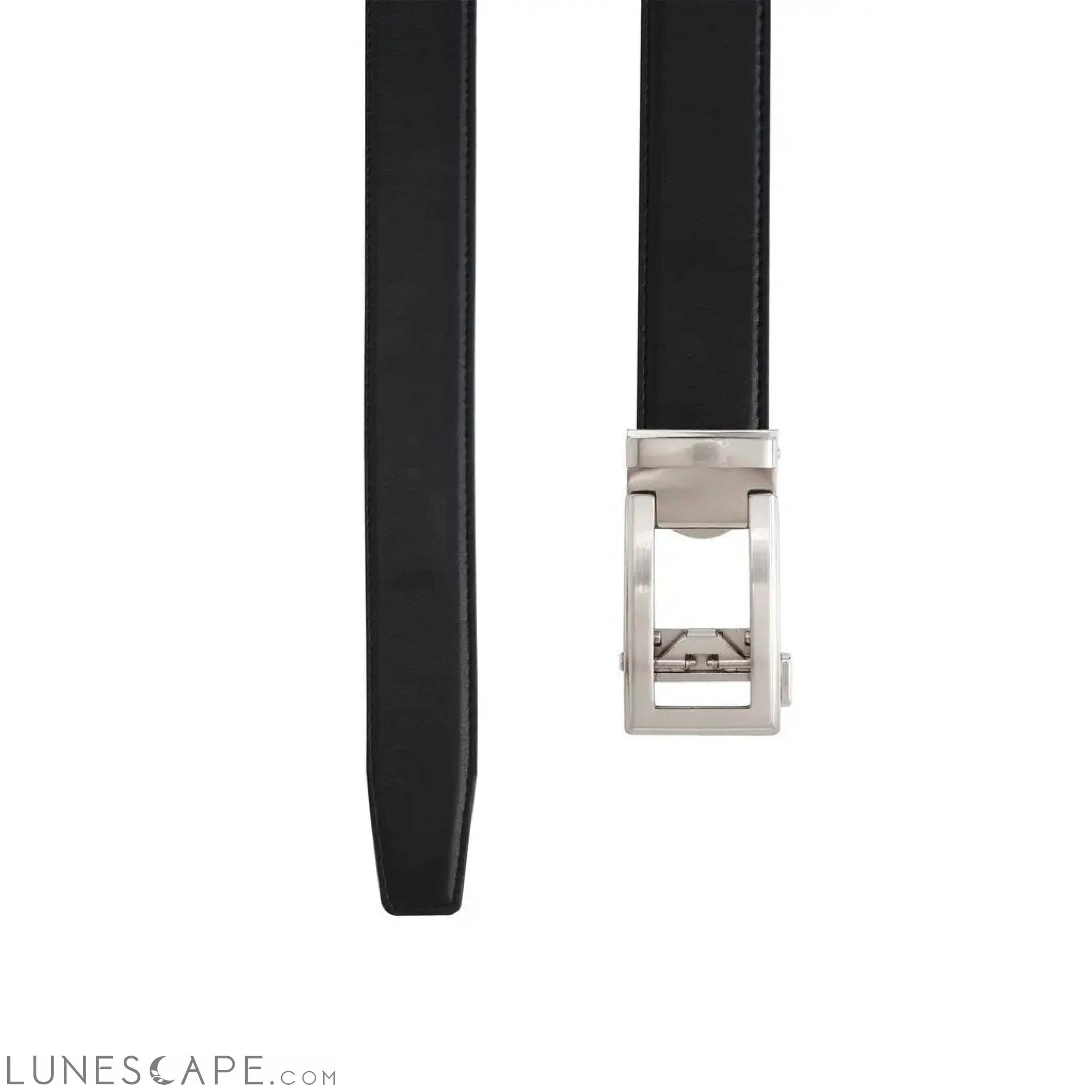 Vegan Patent Leather Belt - Matte Black or Silver LUNESCAPE