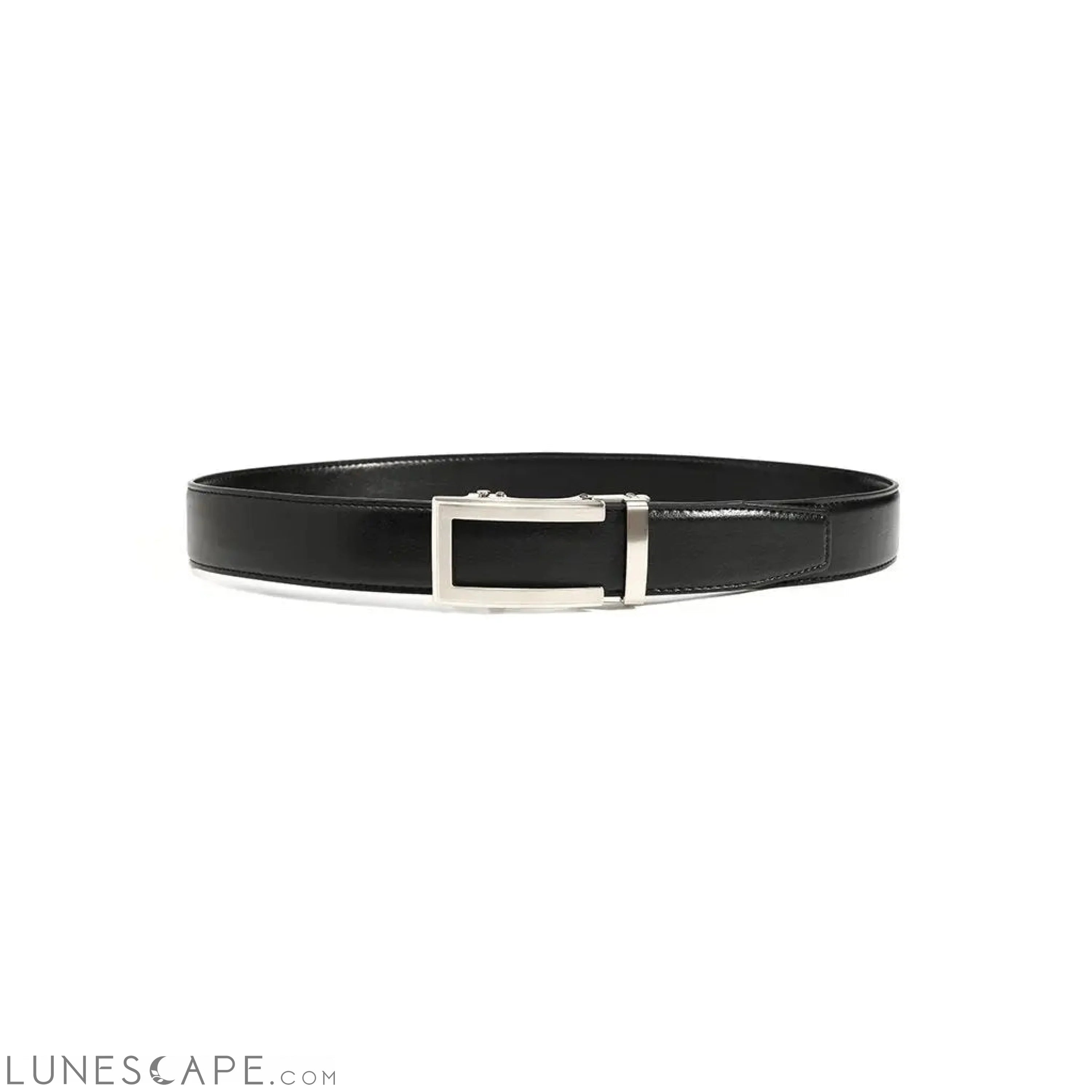 Vegan Patent Leather Belt - Matte Black or Silver LUNESCAPE