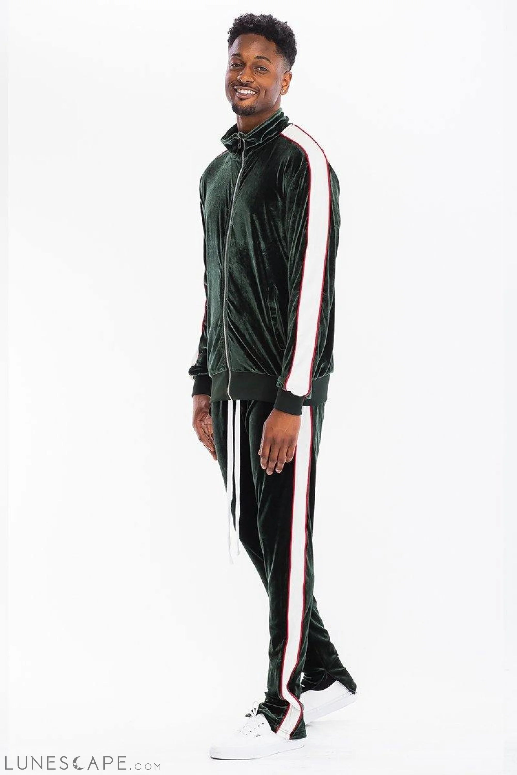VELOUR TRACK SET - Green LUNESCAPE
