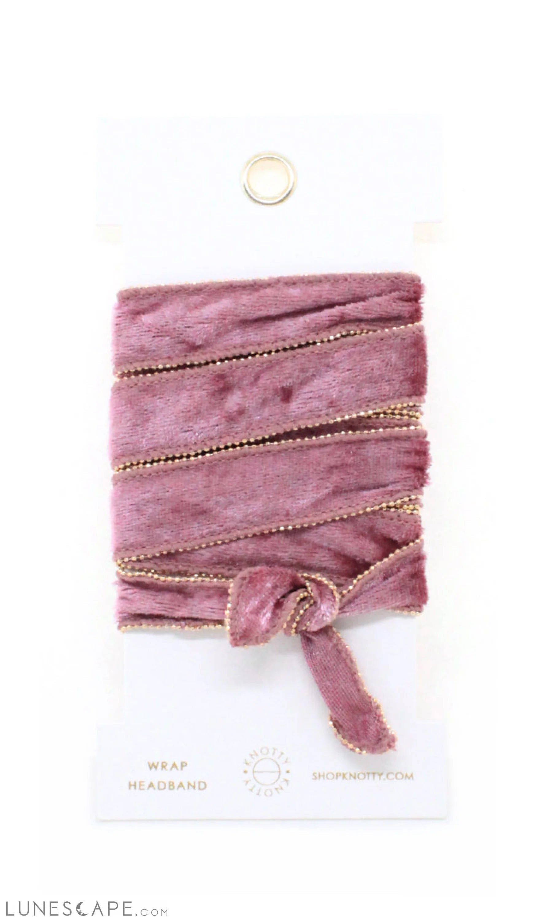 Velvet Convertible Wrap Headband | Blush LUNESCAPE