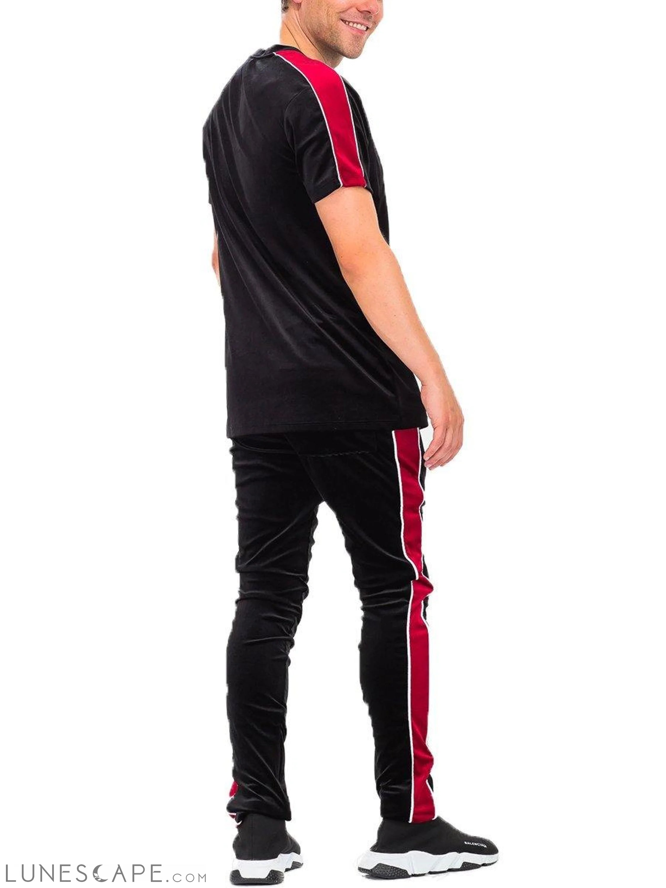 VELVET SET - Red Stripe LUNESCAPE
