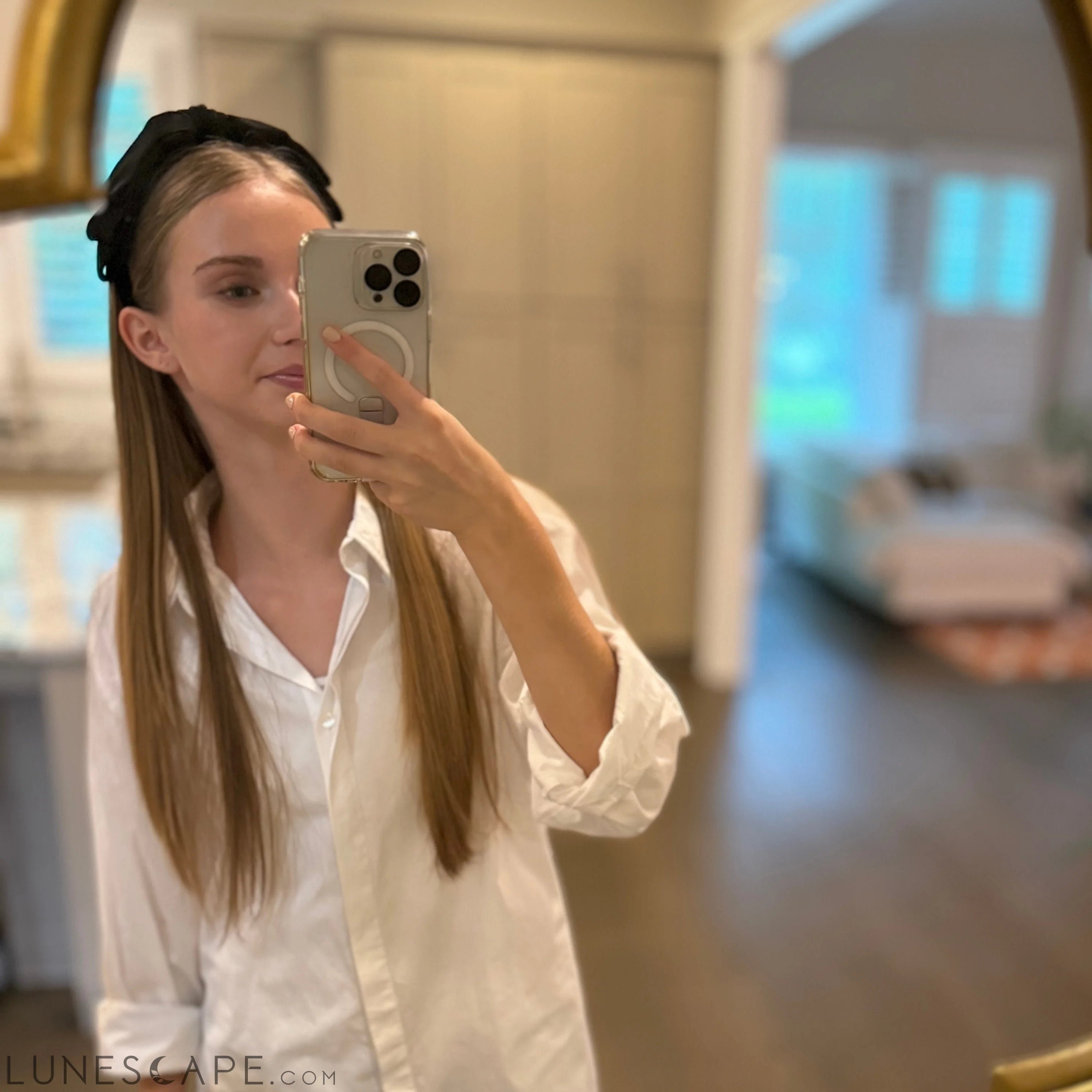 Velvet Trifold Artisan Headband LUNESCAPE