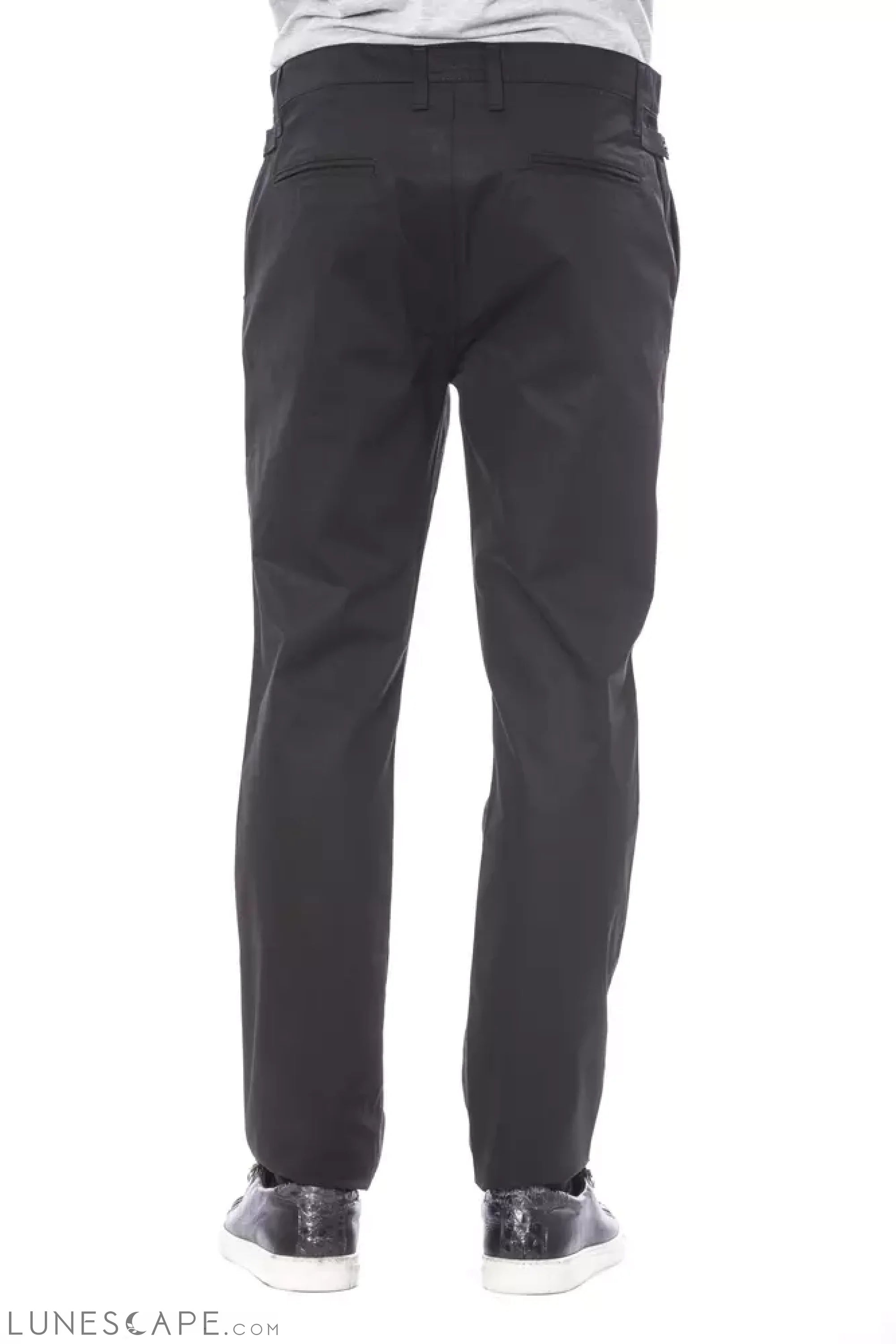 Verri Black Cotton Men Pant LUNESCAPE