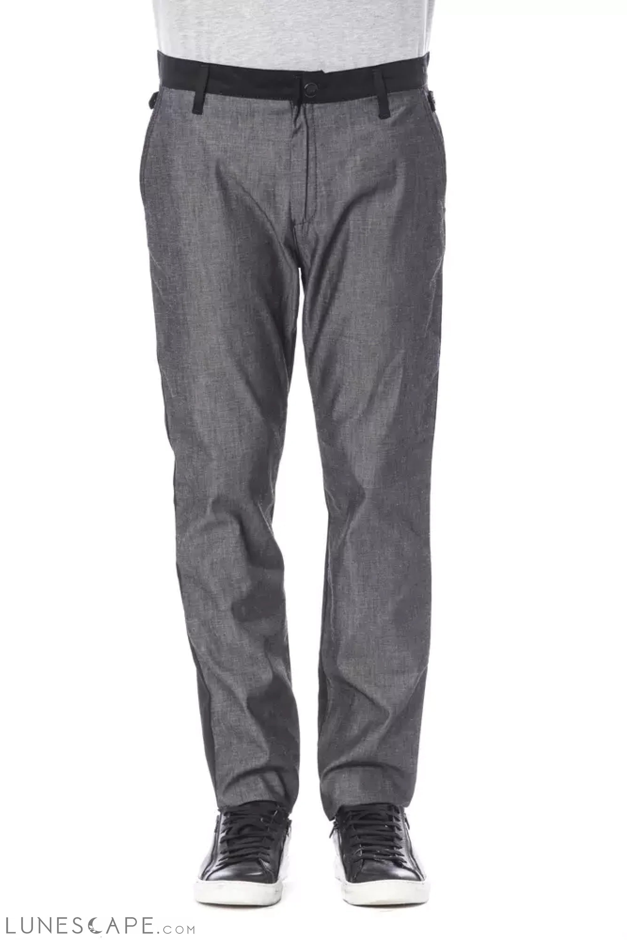 Verri Black Cotton Men Pant LUNESCAPE