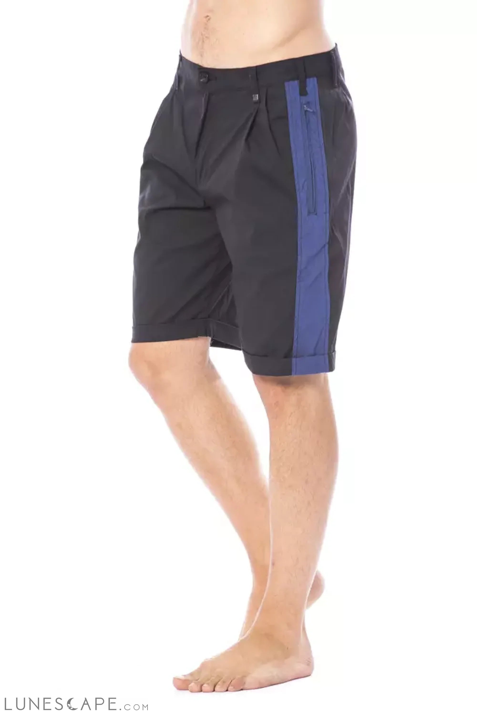 Verri Black Cotton Men's Short LUNESCAPE