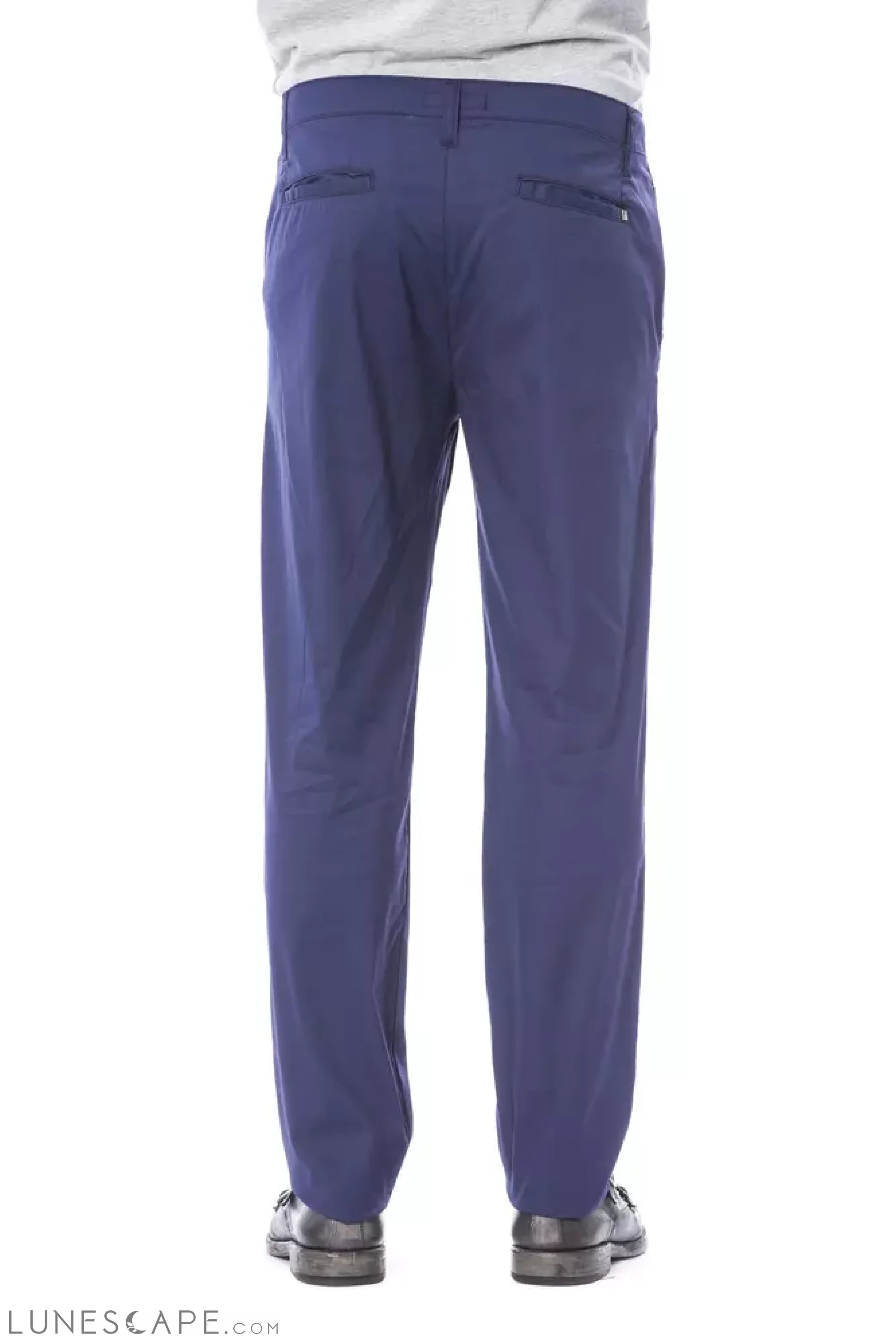 Verri Blue Cotton Men Pant LUNESCAPE