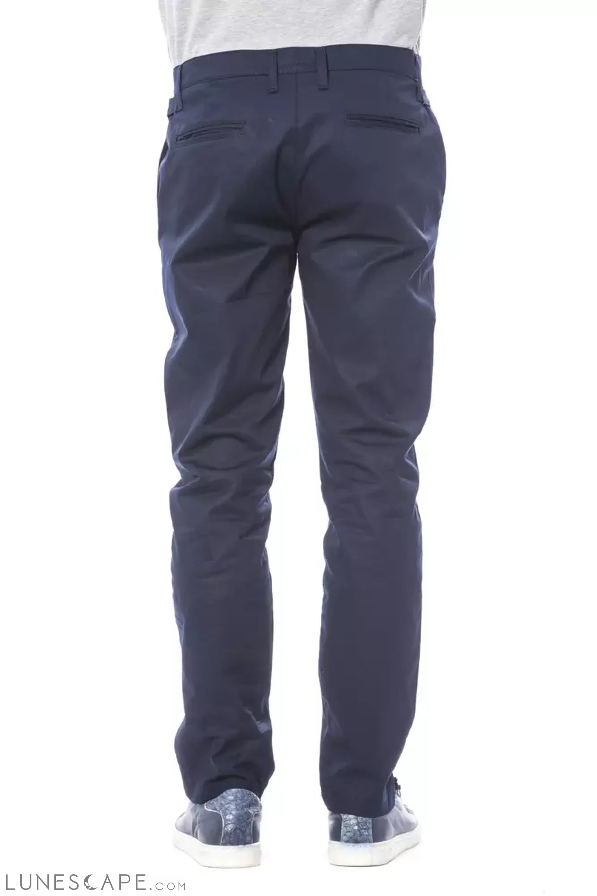 Verri Blue Polyester Men Pant LUNESCAPE