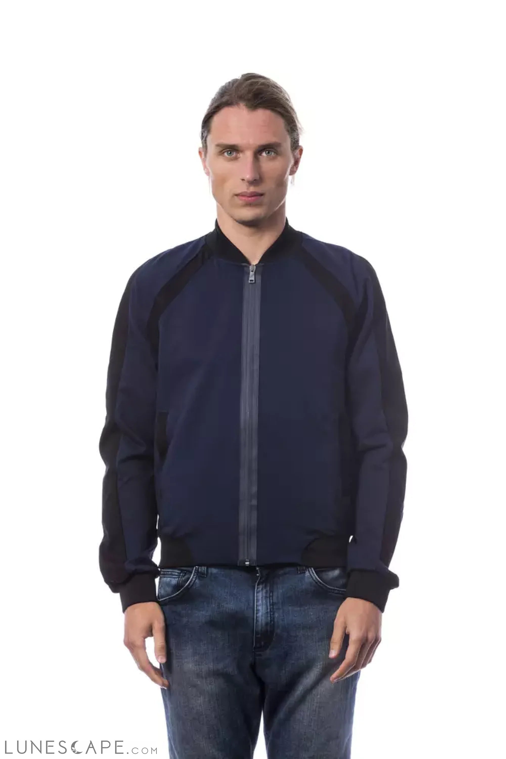 Verri Blue Viscose Men Sweater LUNESCAPE