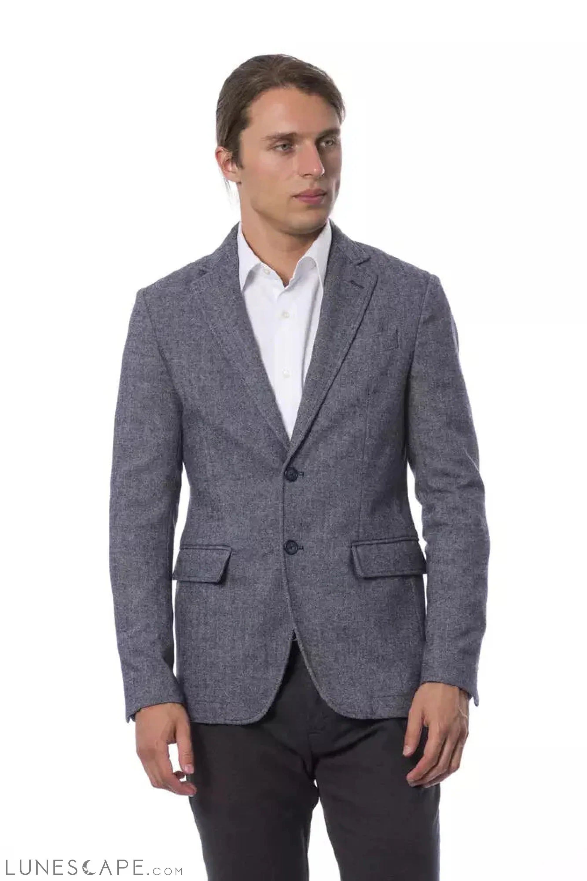 Verri Blue Wool Men Blazer LUNESCAPE