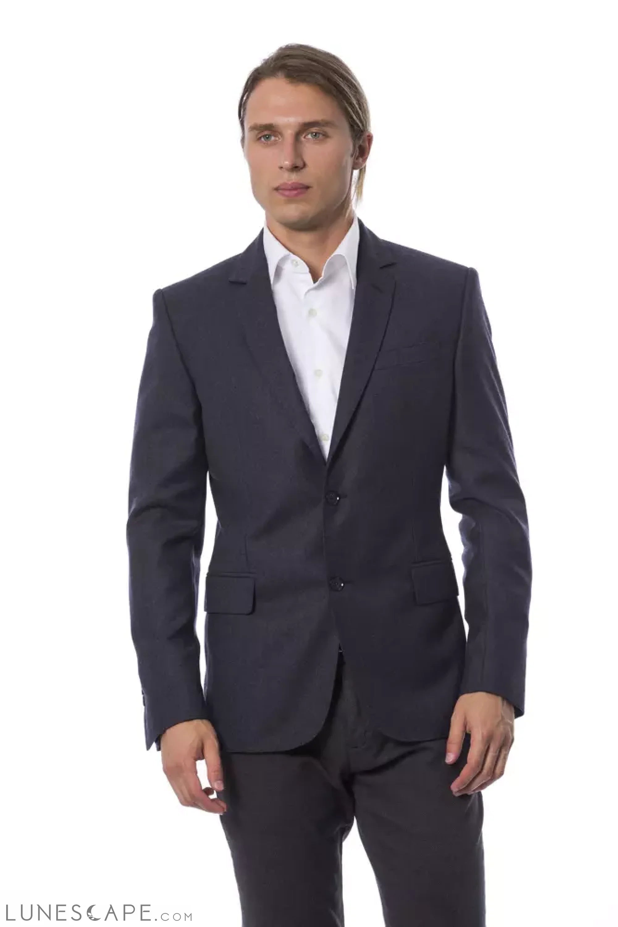 Verri Blue Wool Men's Blazer LUNESCAPE