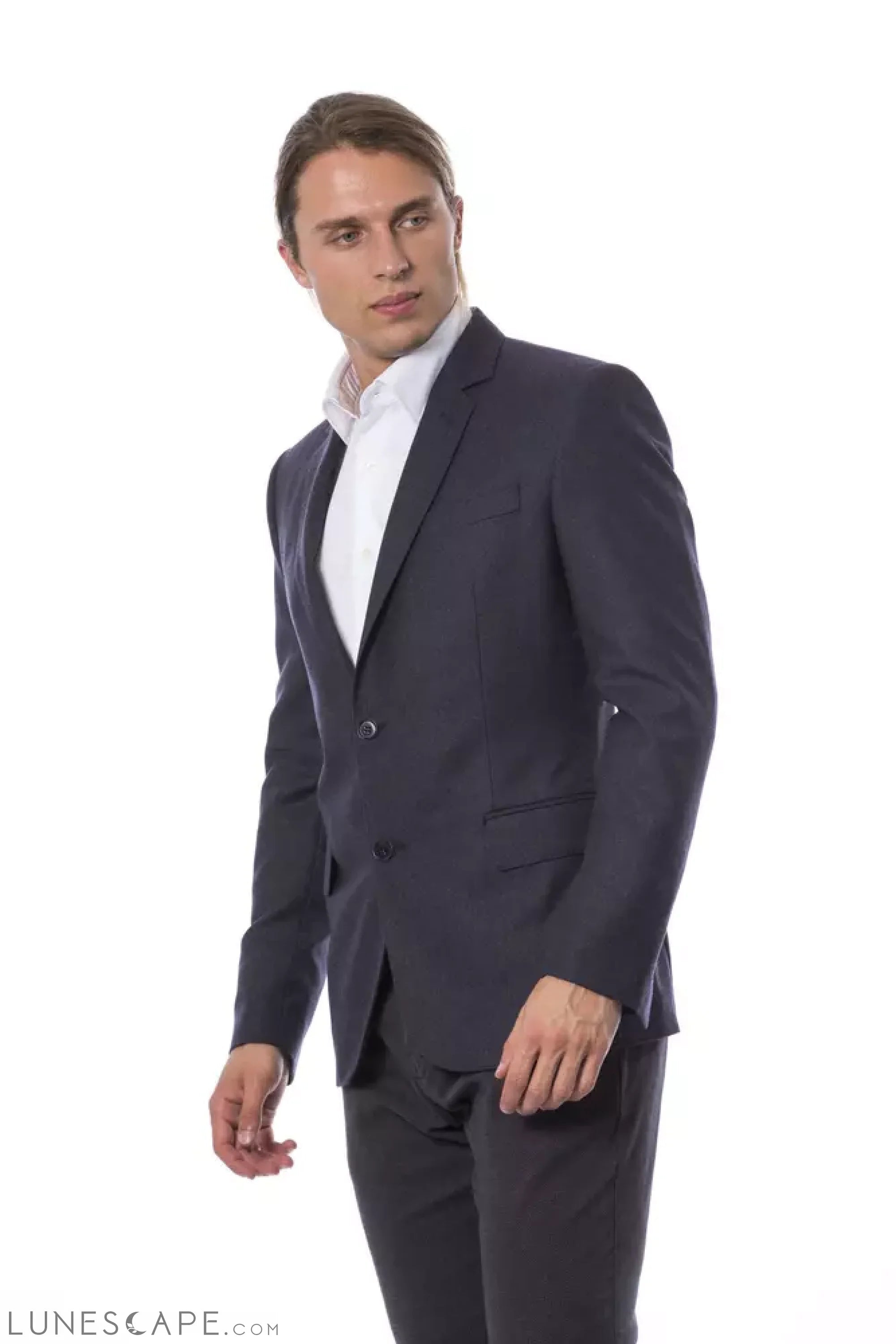 Verri Blue Wool Men's Blazer LUNESCAPE