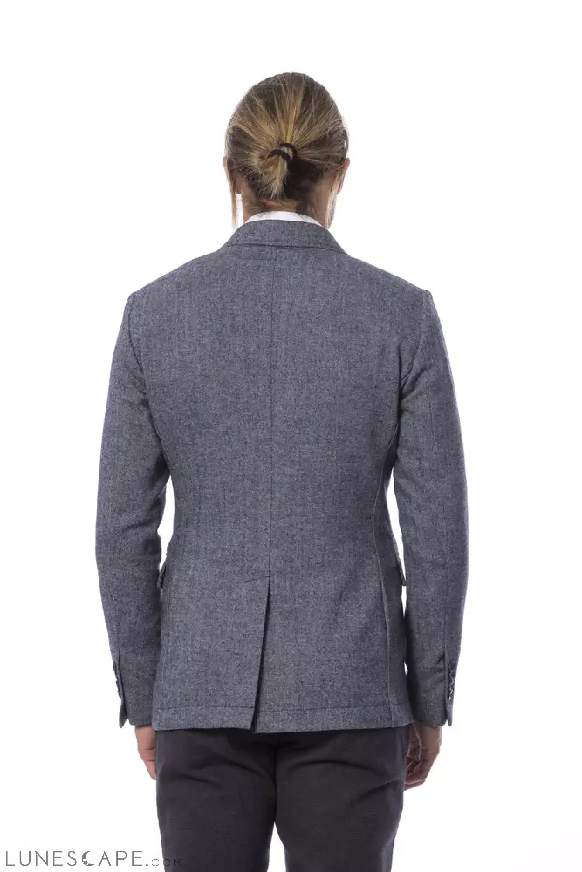 Verri Elegant Blue Single Breasted Blazer LUNESCAPE