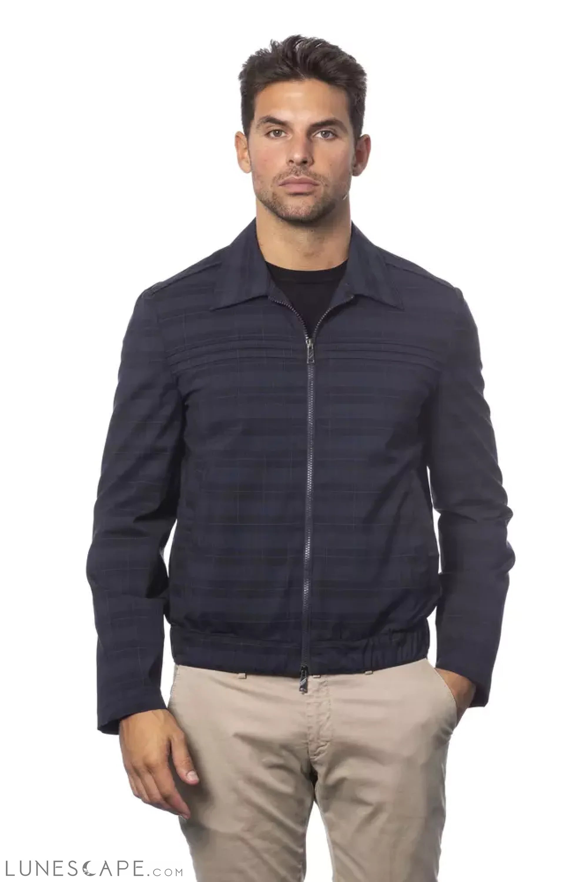 Verri Elegant Wool Blend Bomber Jacket LUNESCAPE