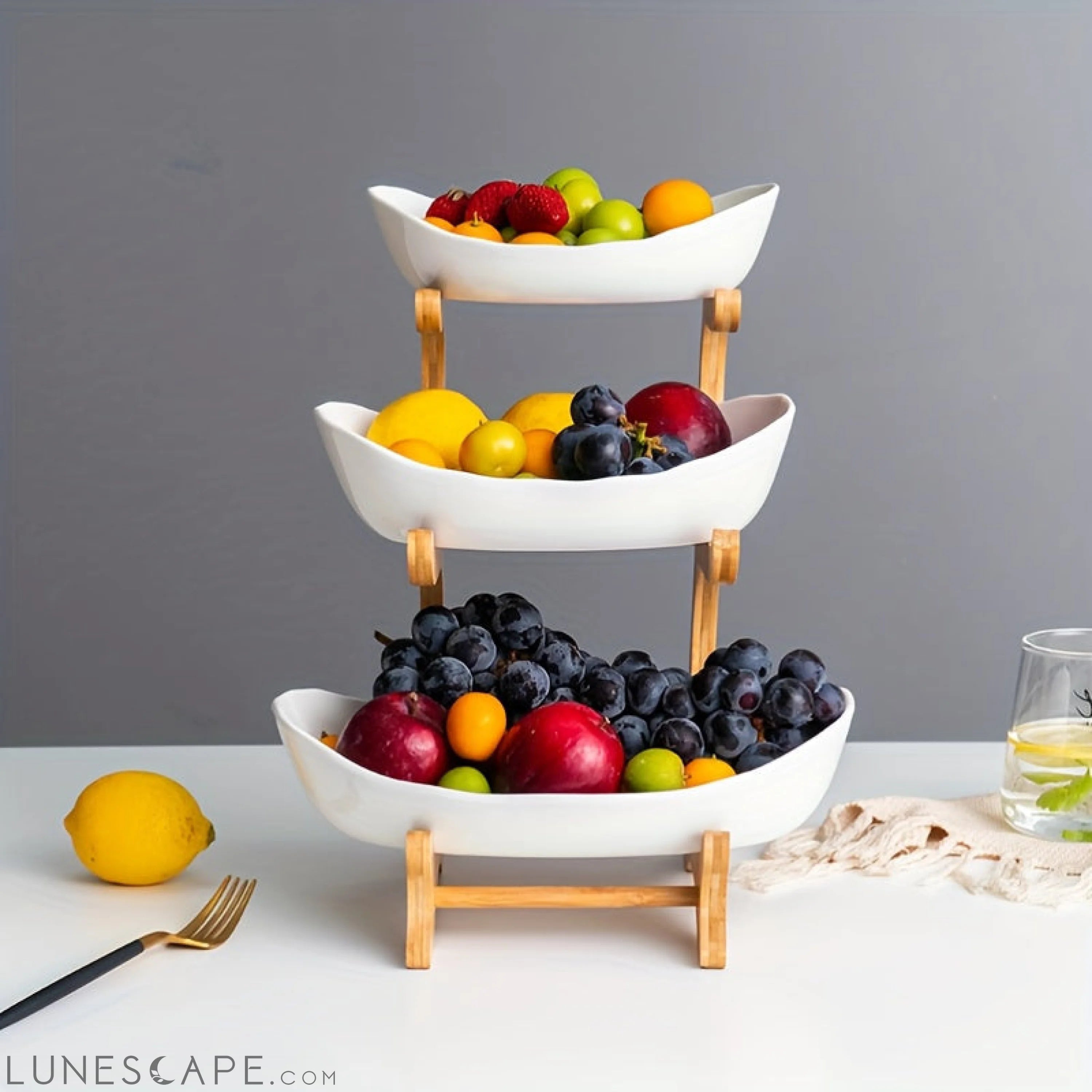Versatile MultiTiered Fruit Bowl Set for Any Occasion LUNESCAPE