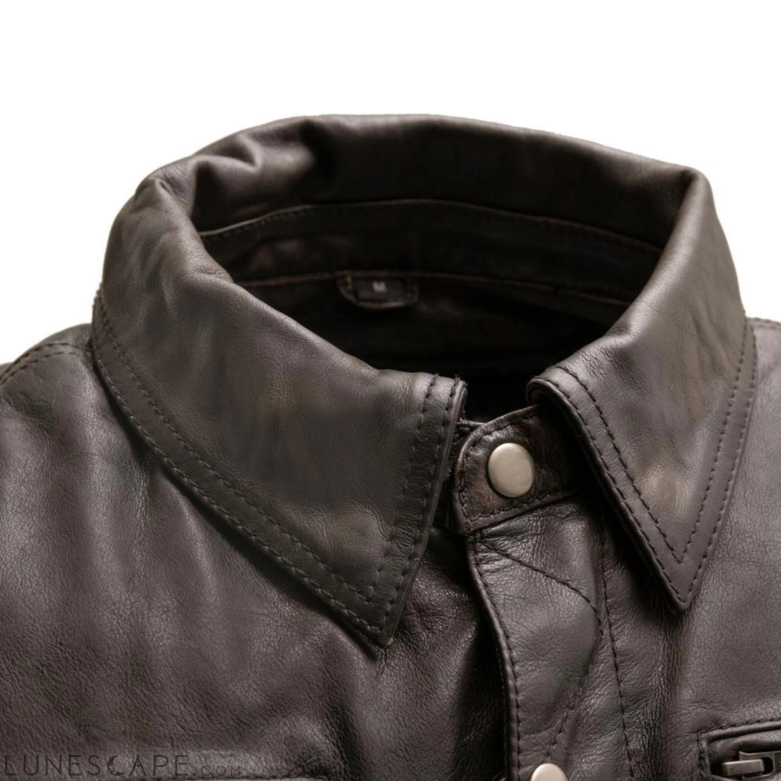 Villain - Men's Leather Motorcycle Jacket LUNESCAPE