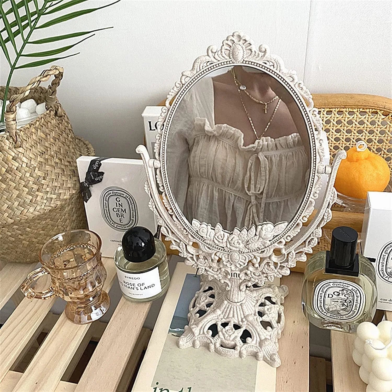 Vintage Decorative Tabletop Mirror LUNESCAPE