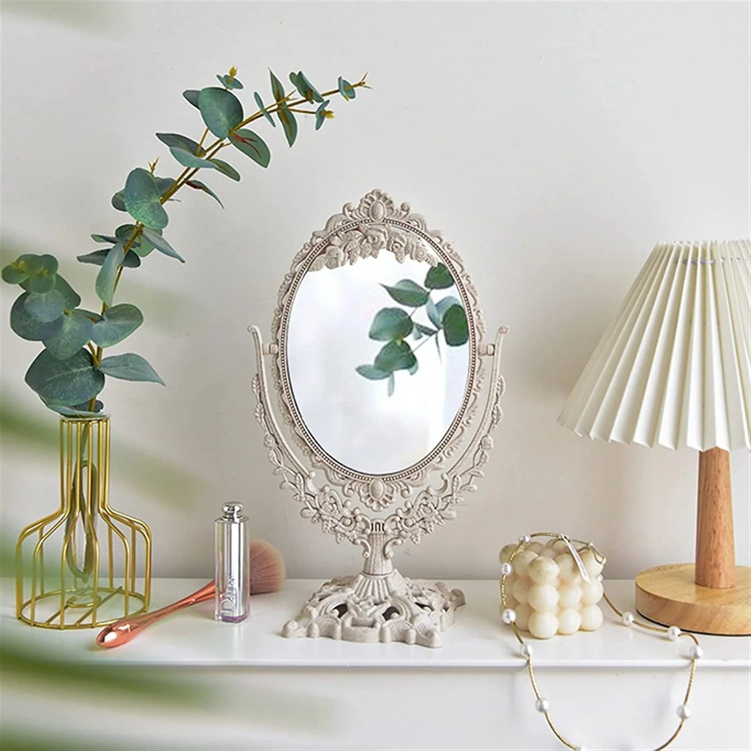 Vintage Decorative Tabletop Mirror LUNESCAPE