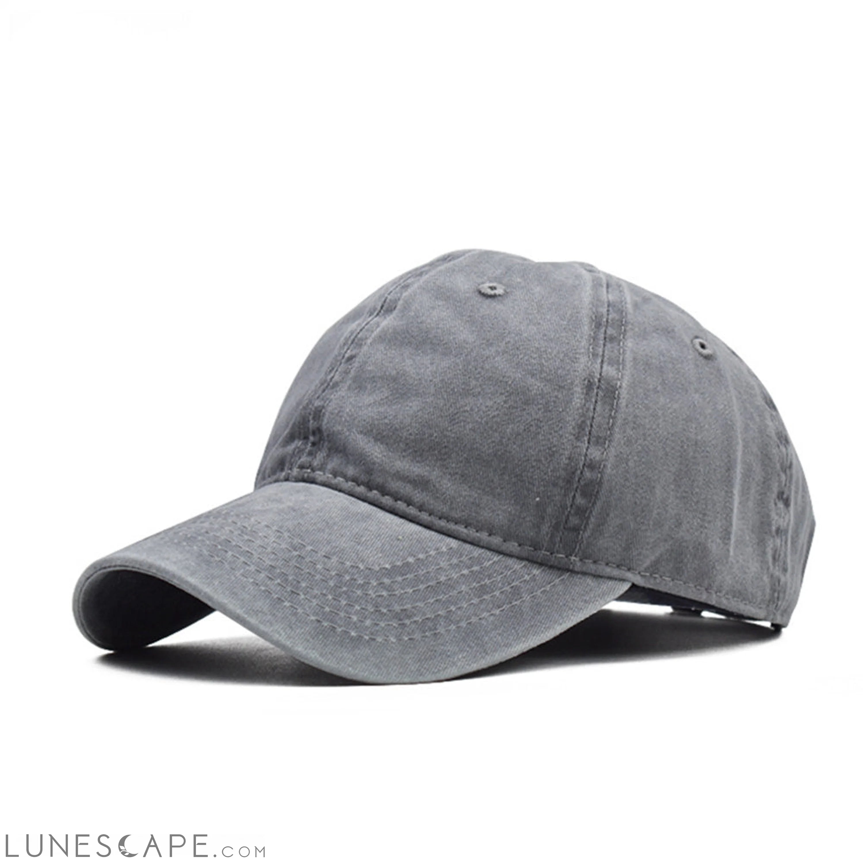 Vintage Washed Distressed Baseball Cap Adjustable Dad-Hat LUNESCAPE