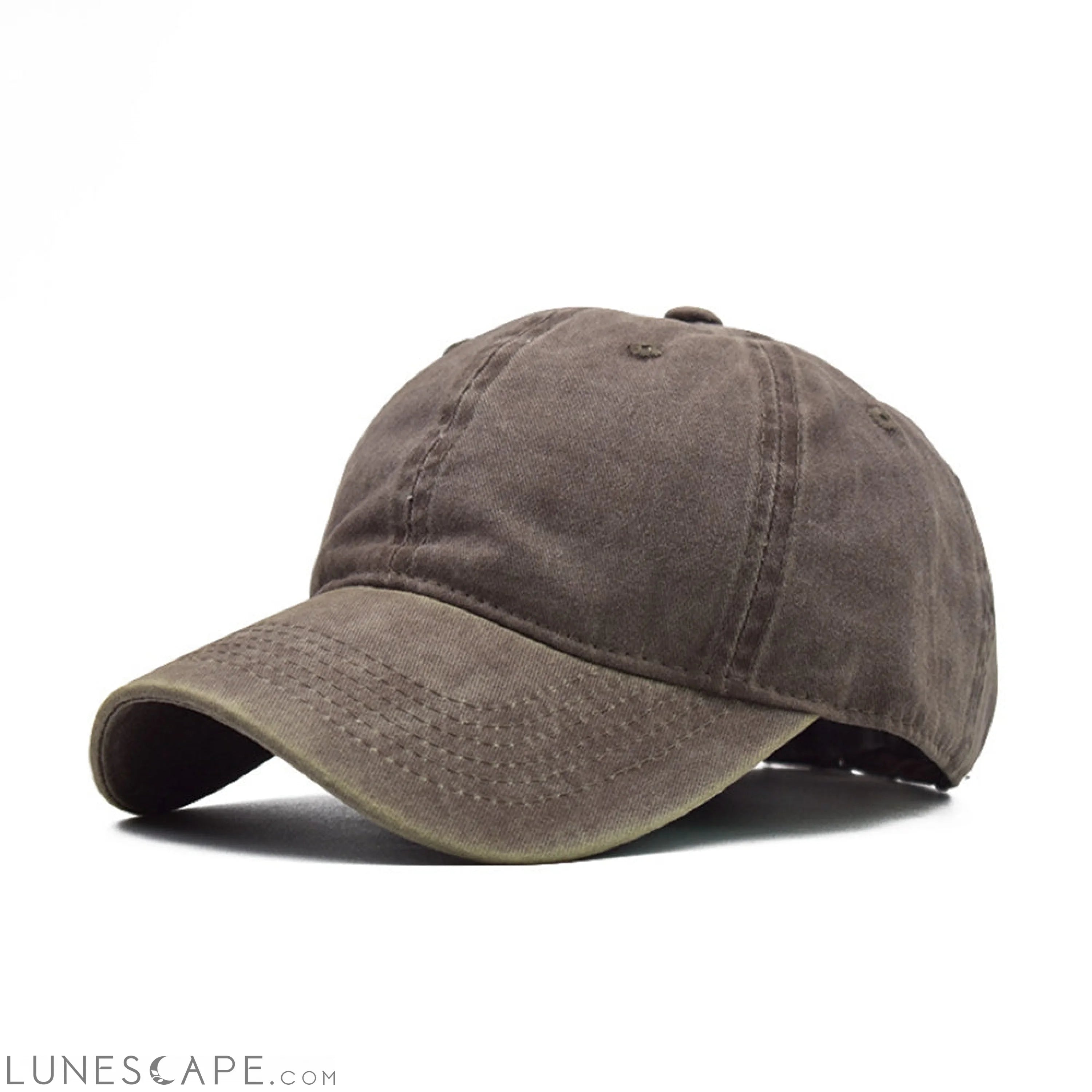 Vintage Washed Distressed Baseball Cap Adjustable Dad-Hat LUNESCAPE