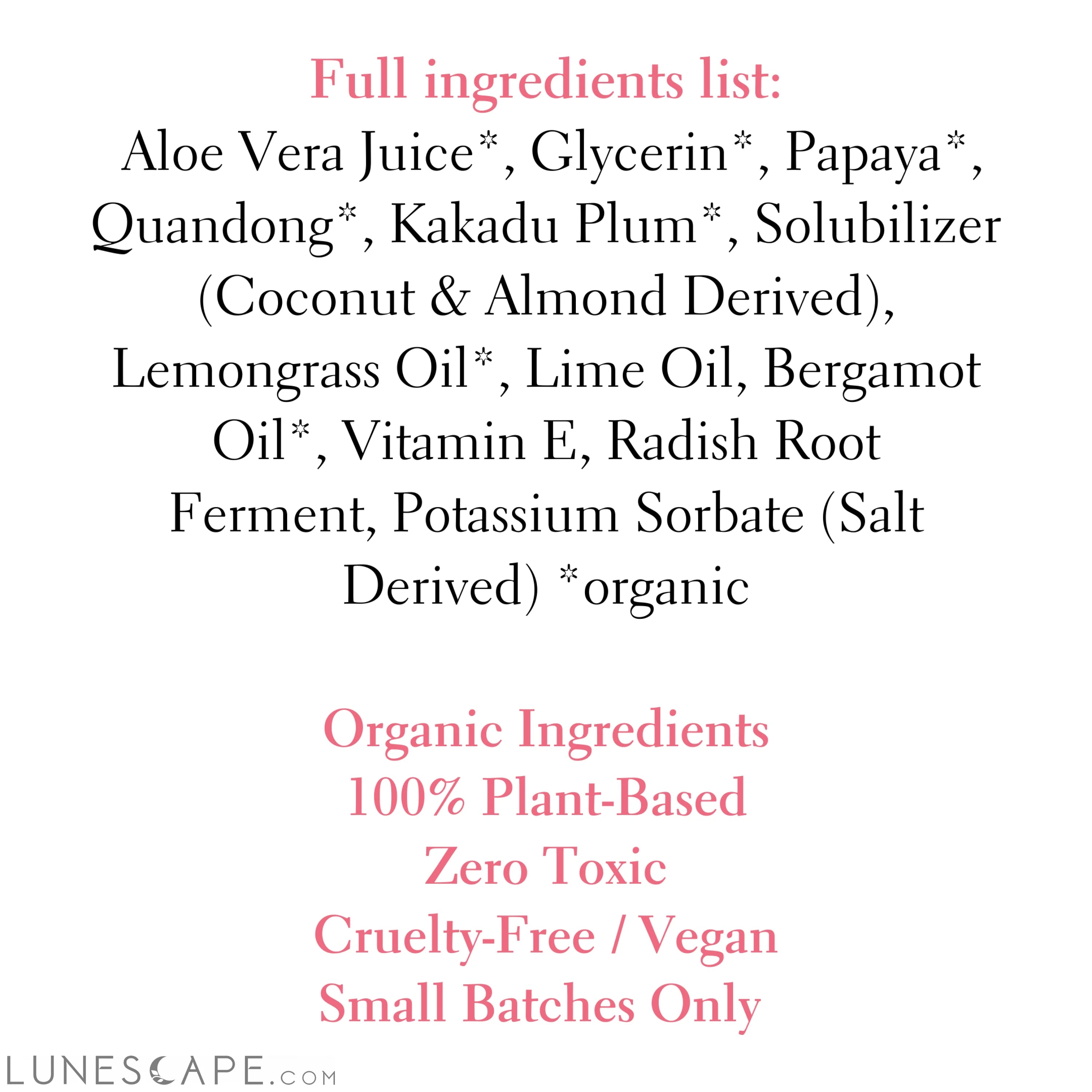 Wake-Up Hydrating Mist LUNESCAPE