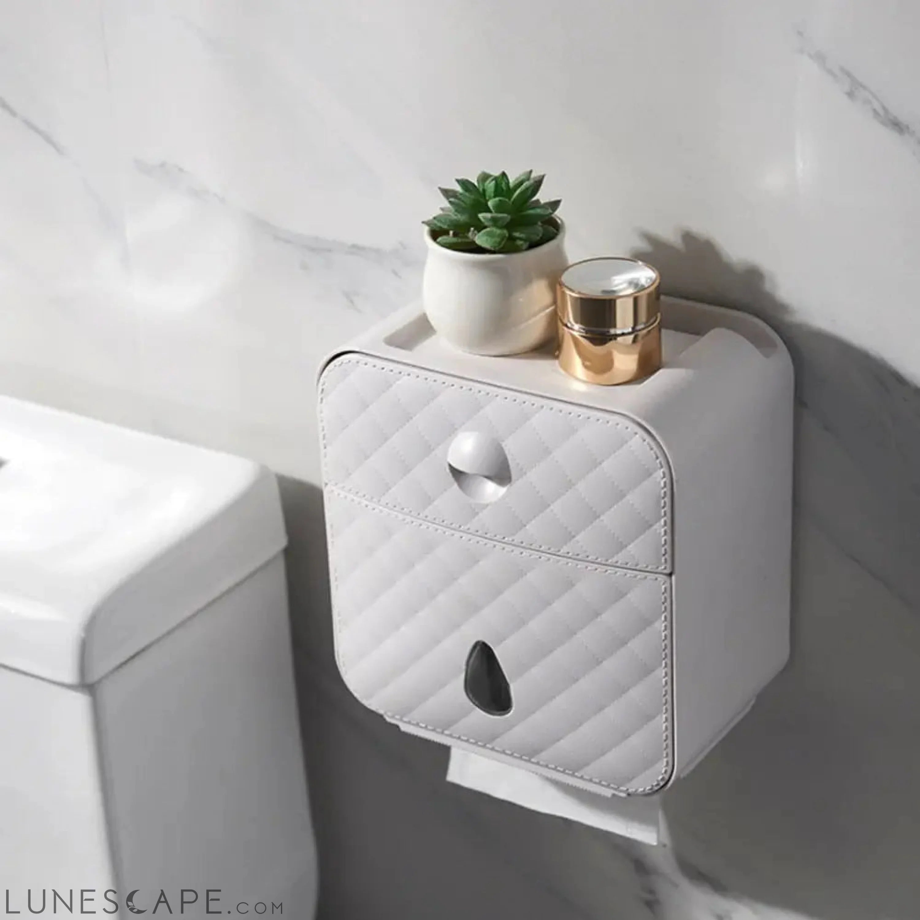 Wall Mounted Storage & Bath Tissue Holder LUNESCAPE