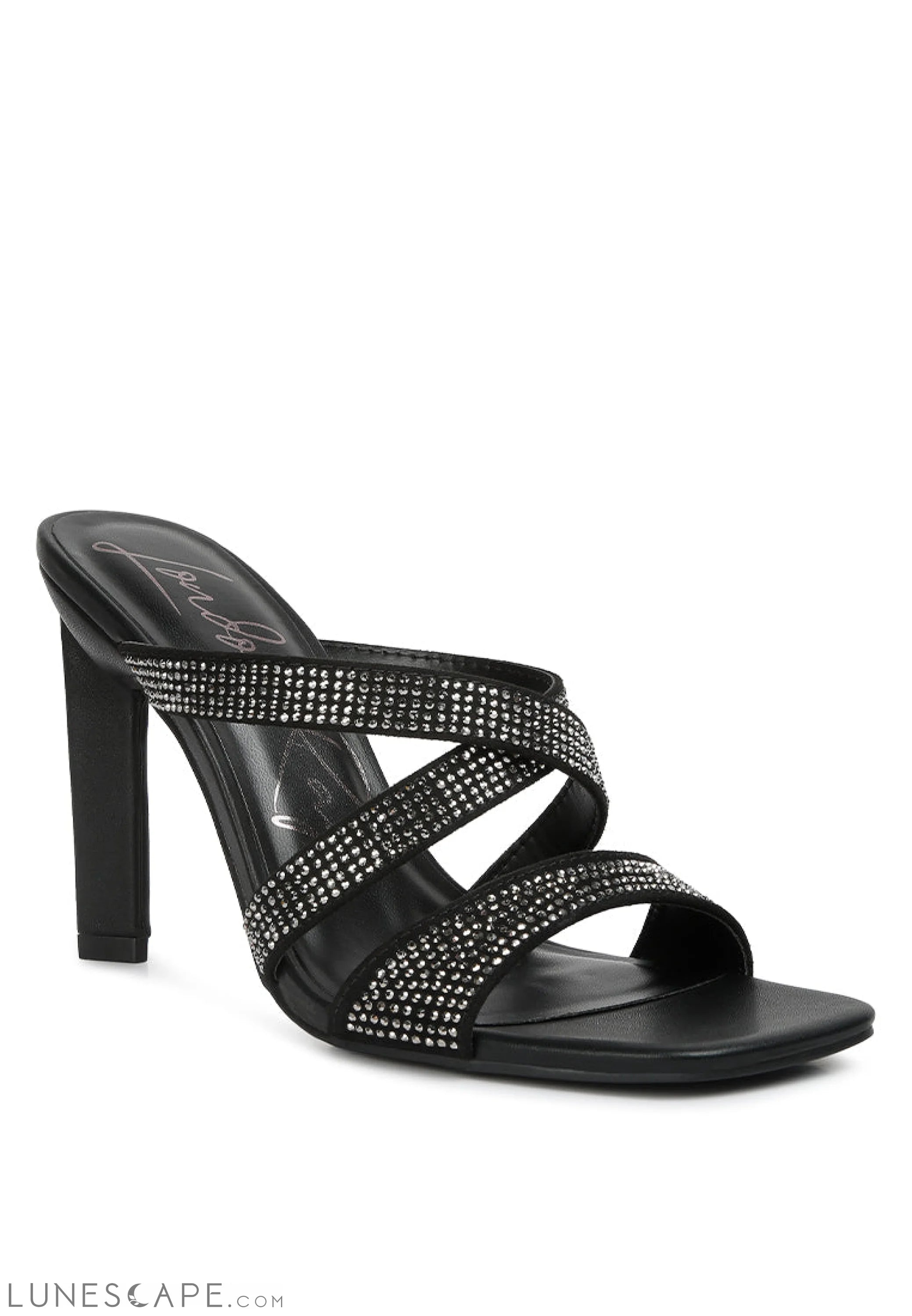 Wapit Rhinestone Embellished Straps Sandals LUNESCAPE