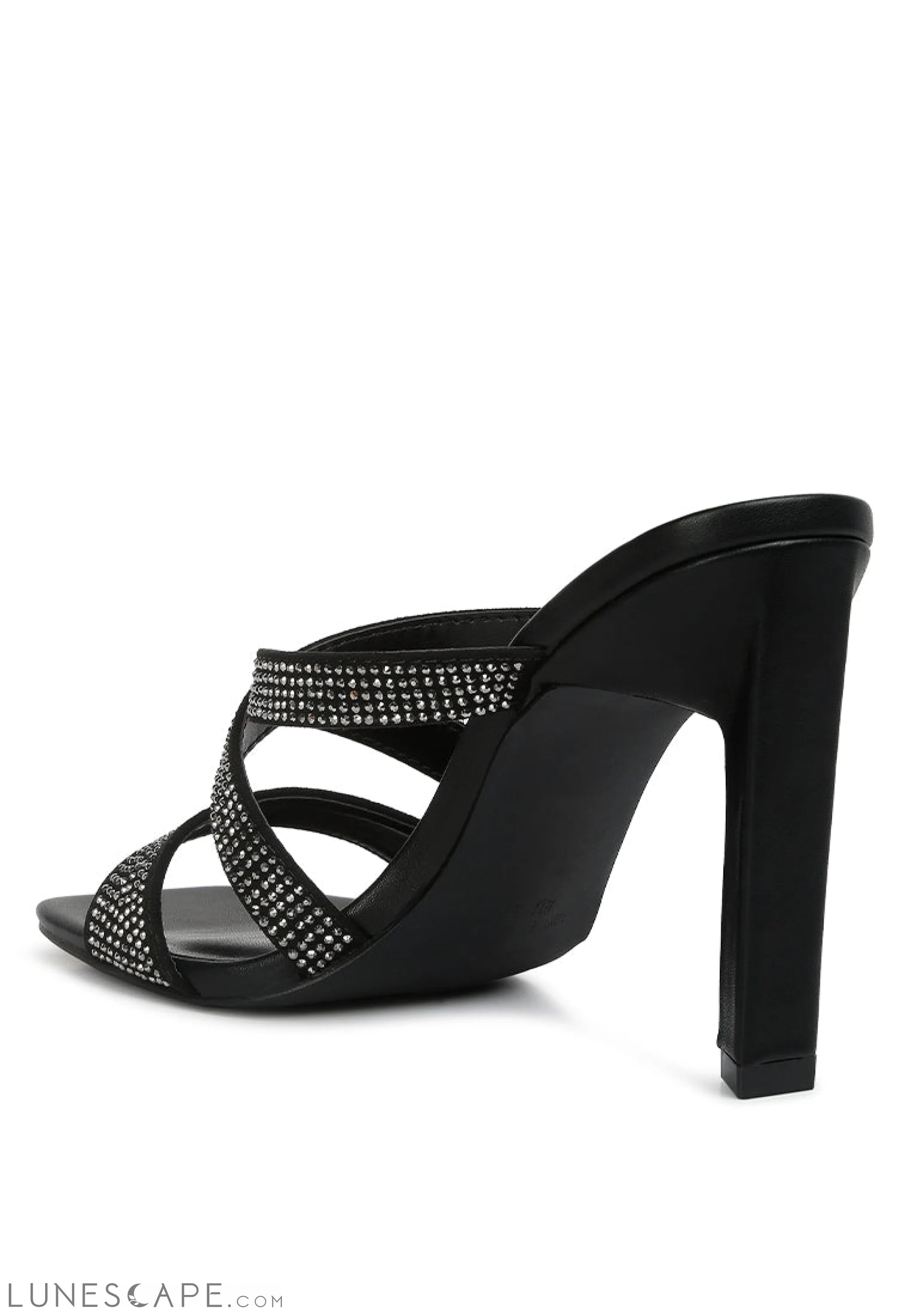 Wapit Rhinestone Embellished Straps Sandals LUNESCAPE