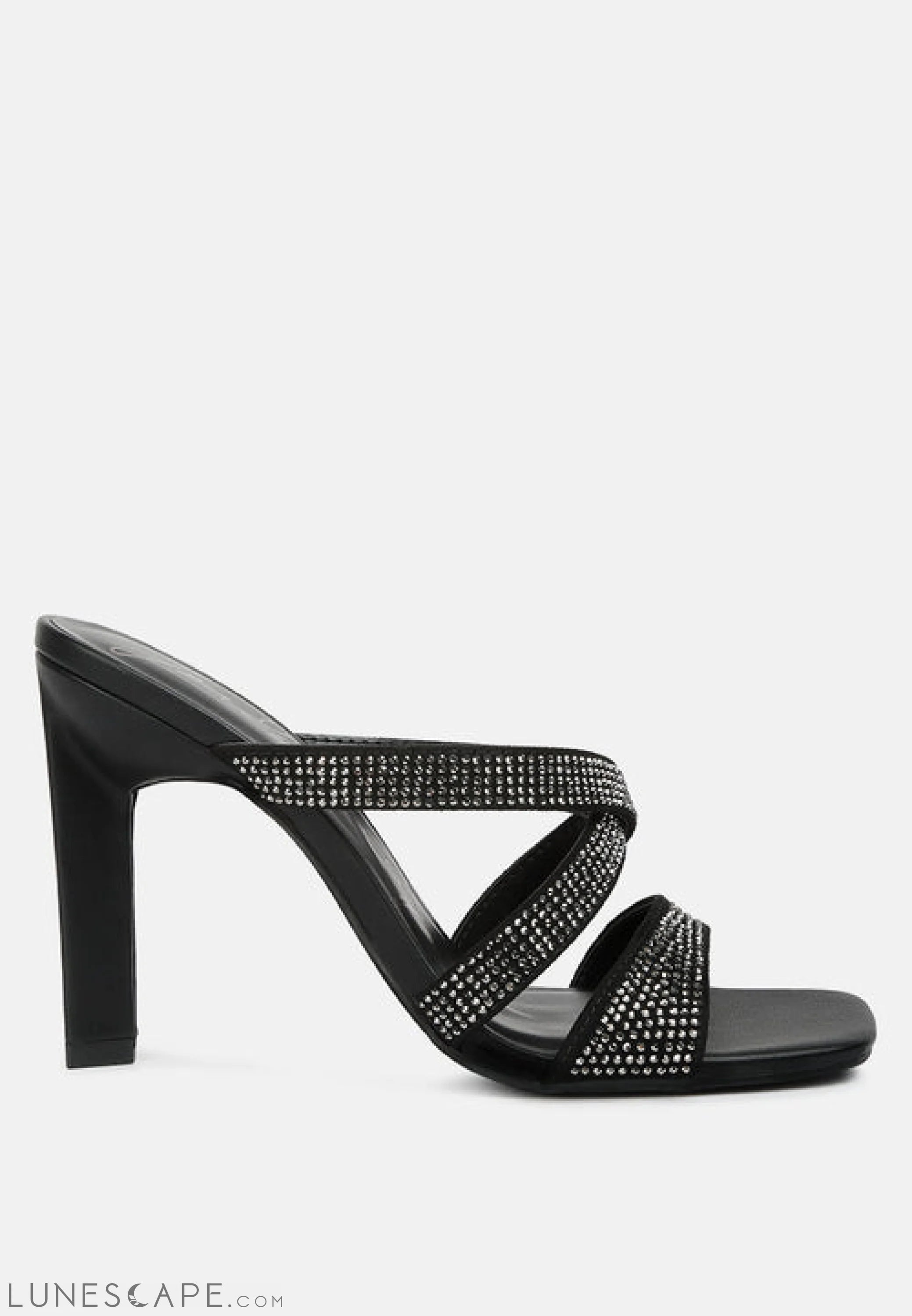 Wapit Rhinestone Embellished Straps Sandals LUNESCAPE