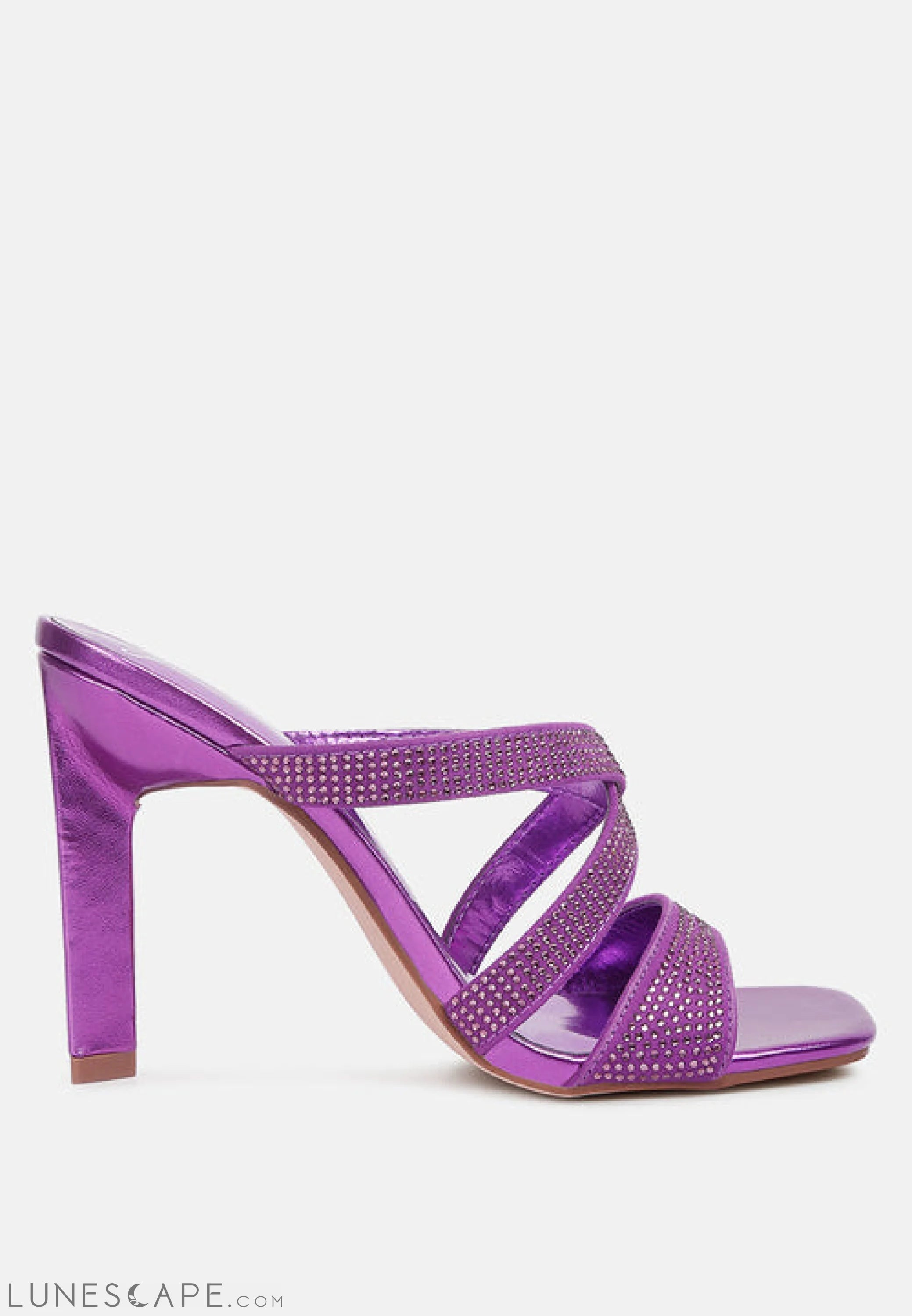 Wapit Rhinestone Embellished Straps Sandals LUNESCAPE