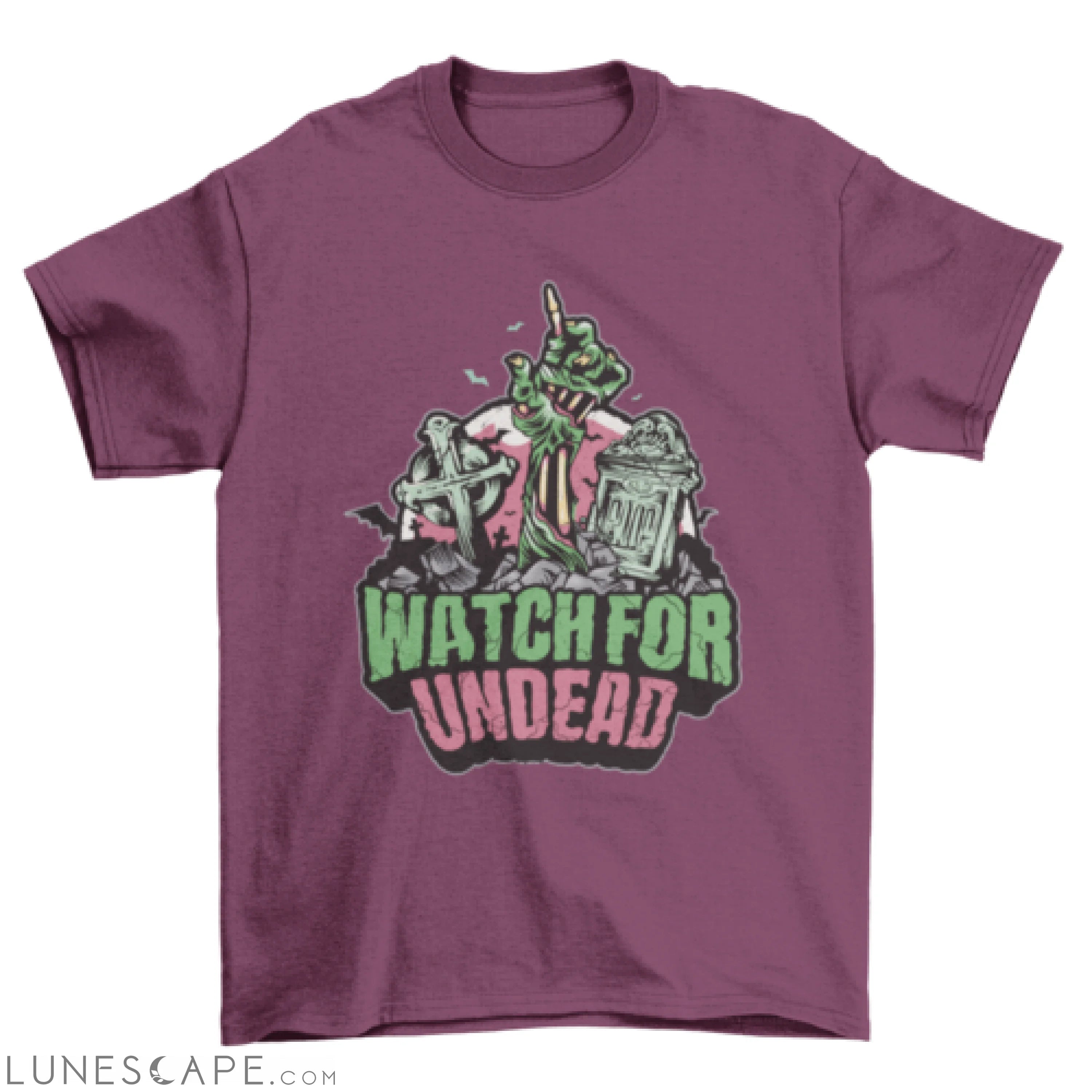 Watch for undead Halloween t-shirt LUNESCAPE