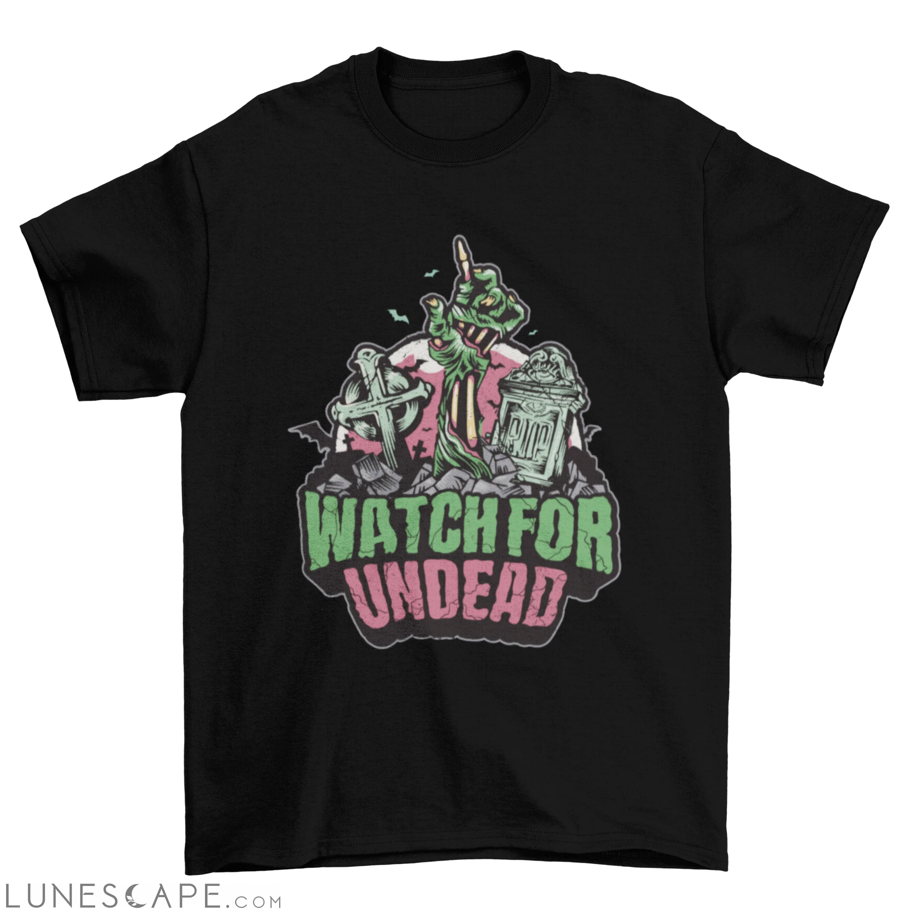 Watch for undead Halloween t-shirt LUNESCAPE