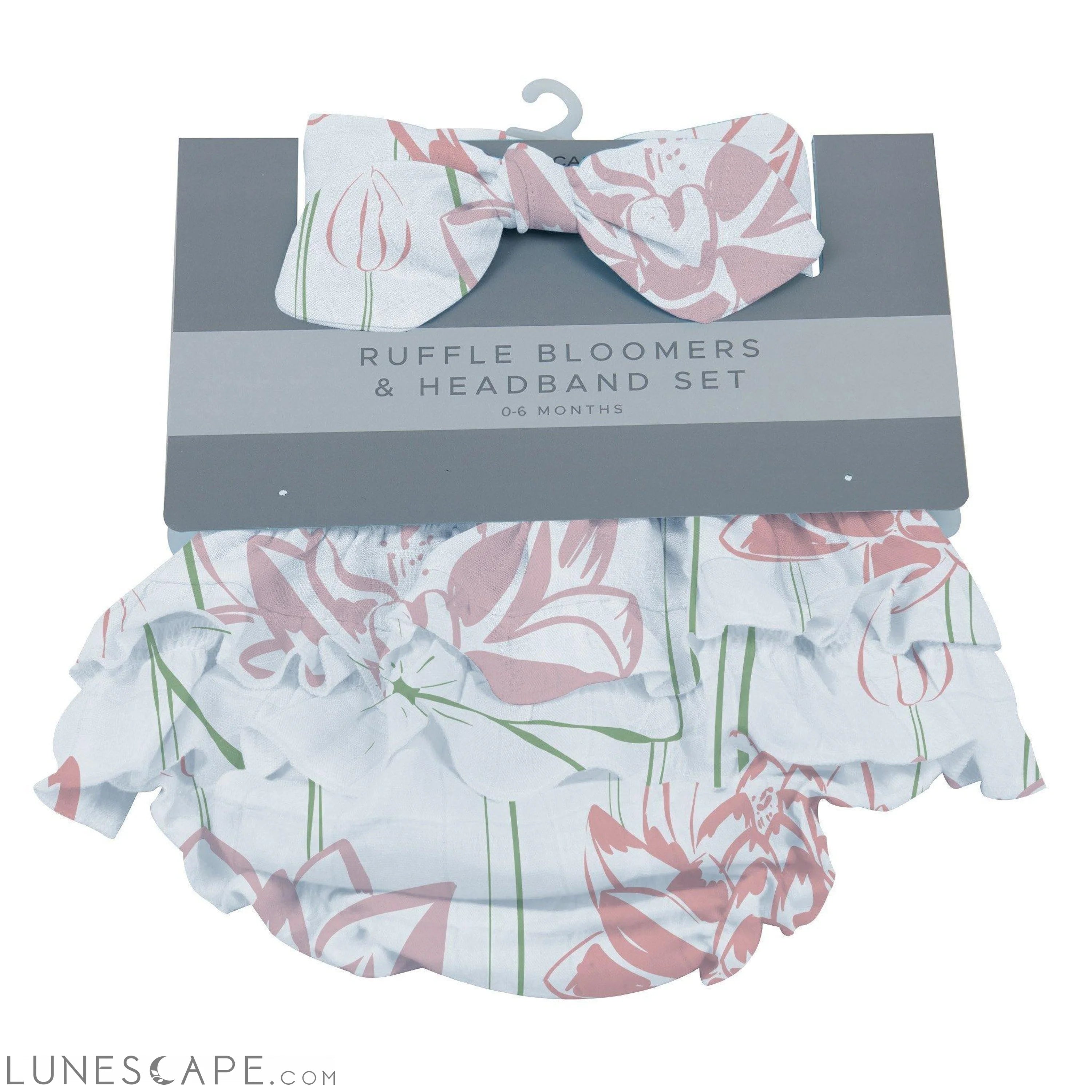 Water Lily Ruffle Bloomers and Headband Set LUNESCAPE