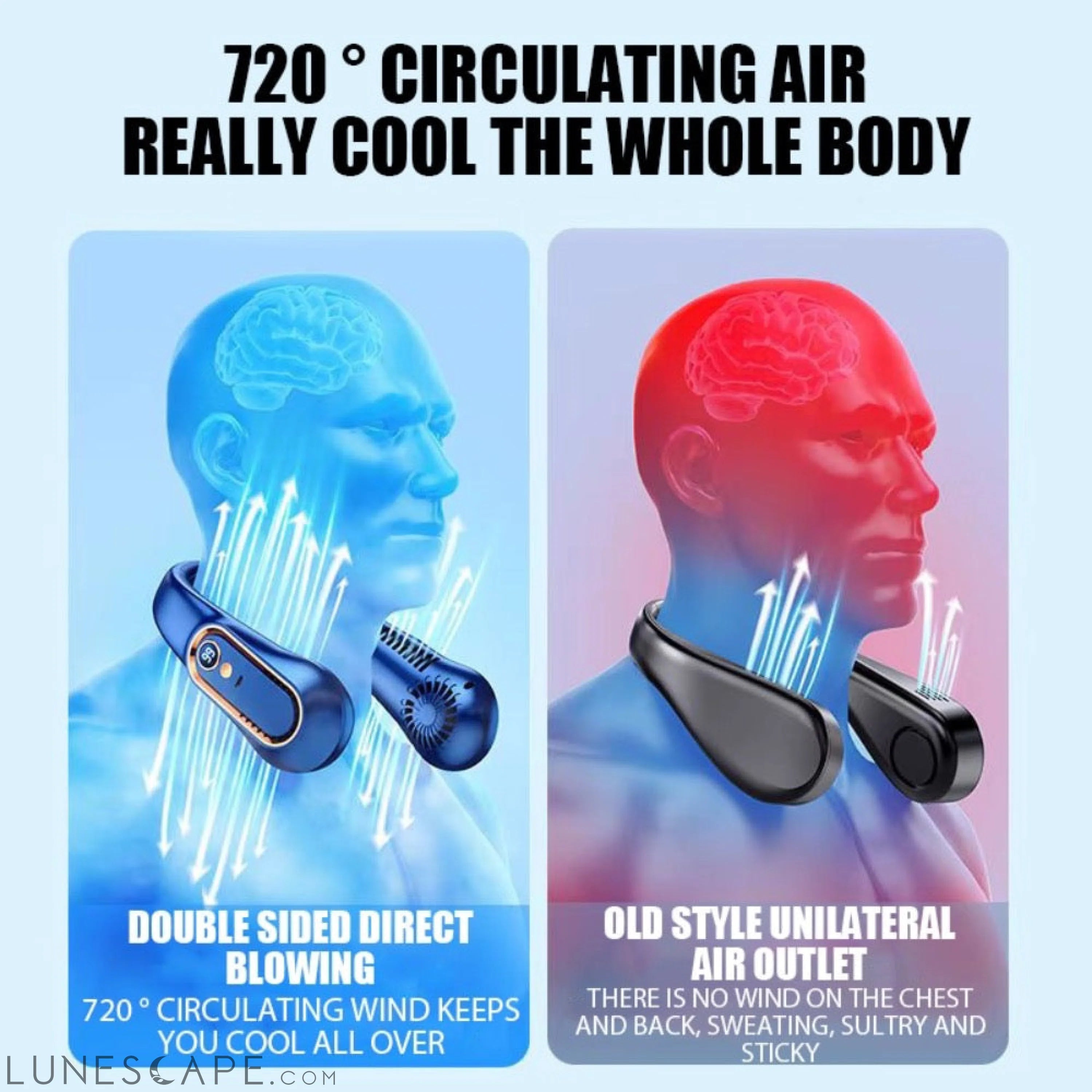 Wearable Bladeless Cooling Fan LUNESCAPE