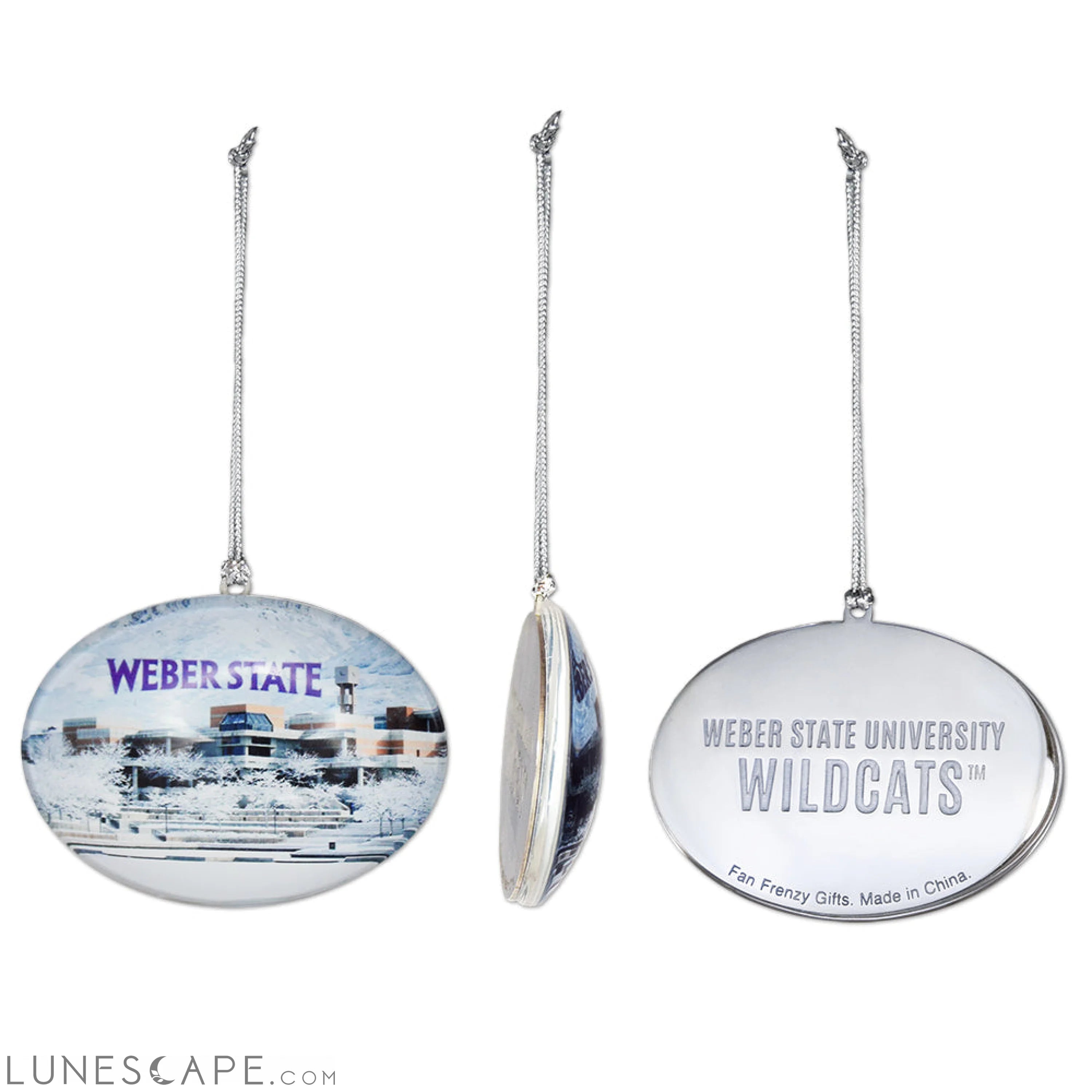 Weber State Campus Glass Ornament LUNESCAPE