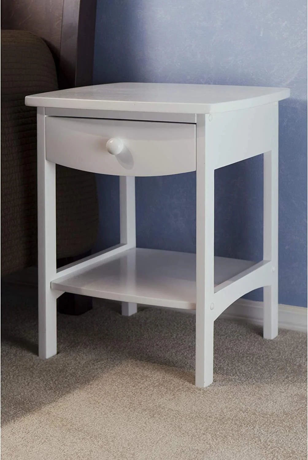 White Claire Accent Table LUNESCAPE