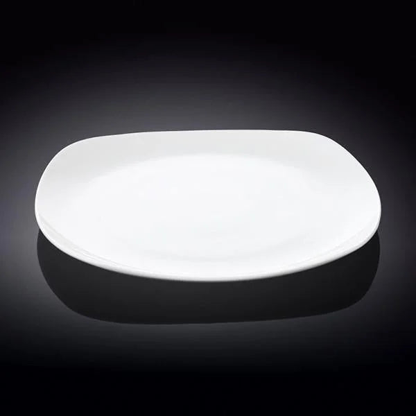 White Dinner Plate 9.75" inch X 9.75 | 24.5 X 24.5 CM LUNESCAPE