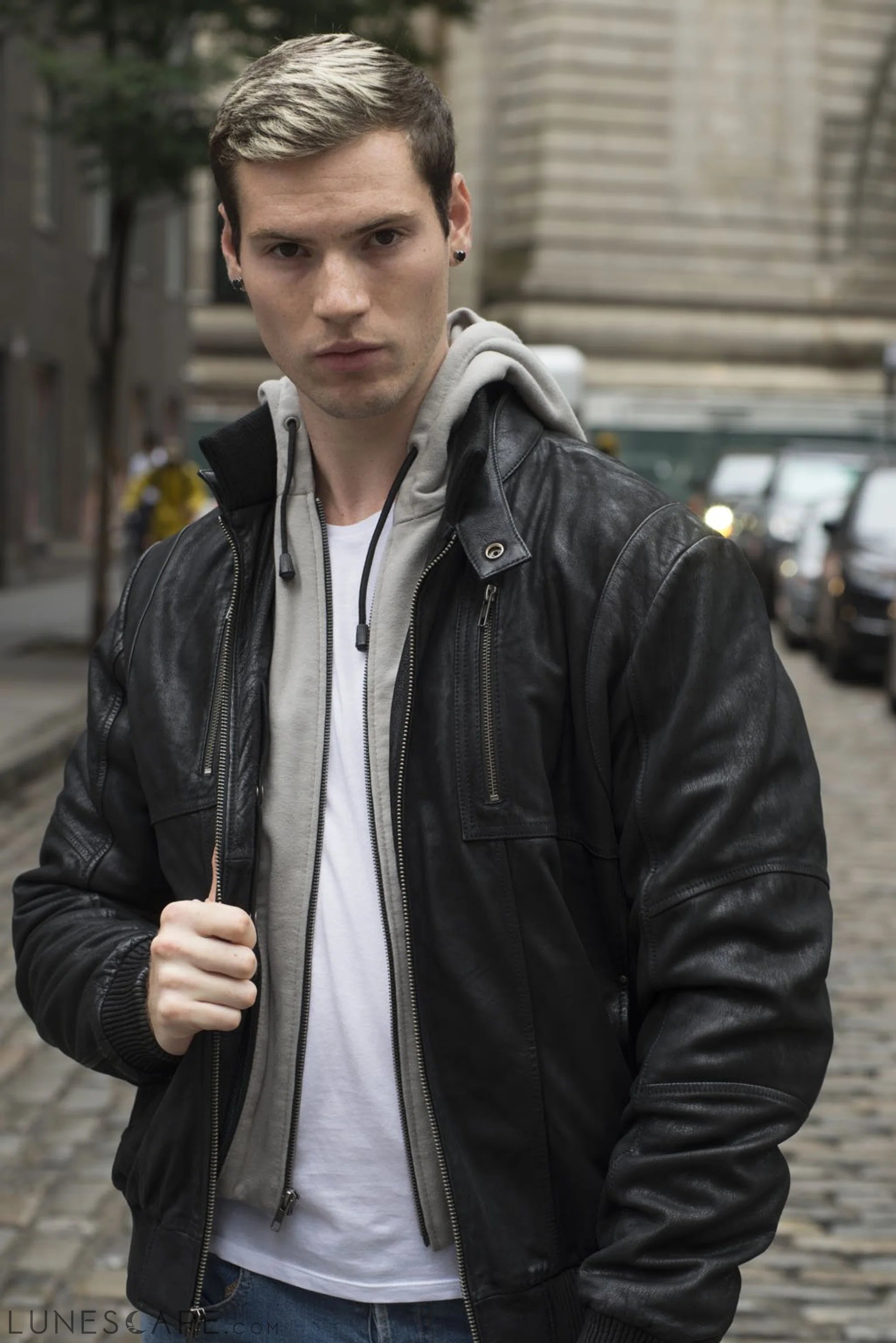 William Men's Leather Jacket LUNESCAPE