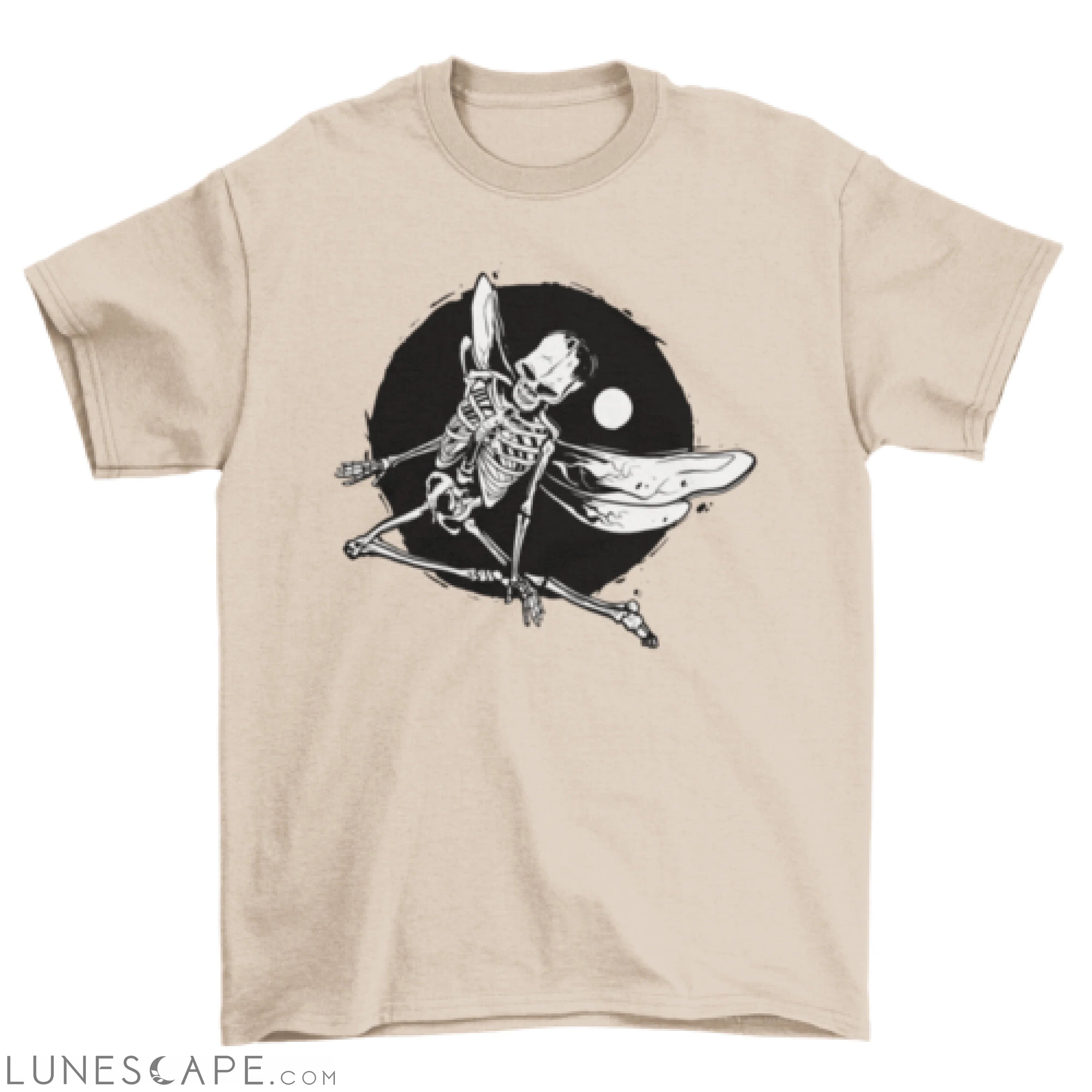 Winged skeleton grunge t-shirt LUNESCAPE