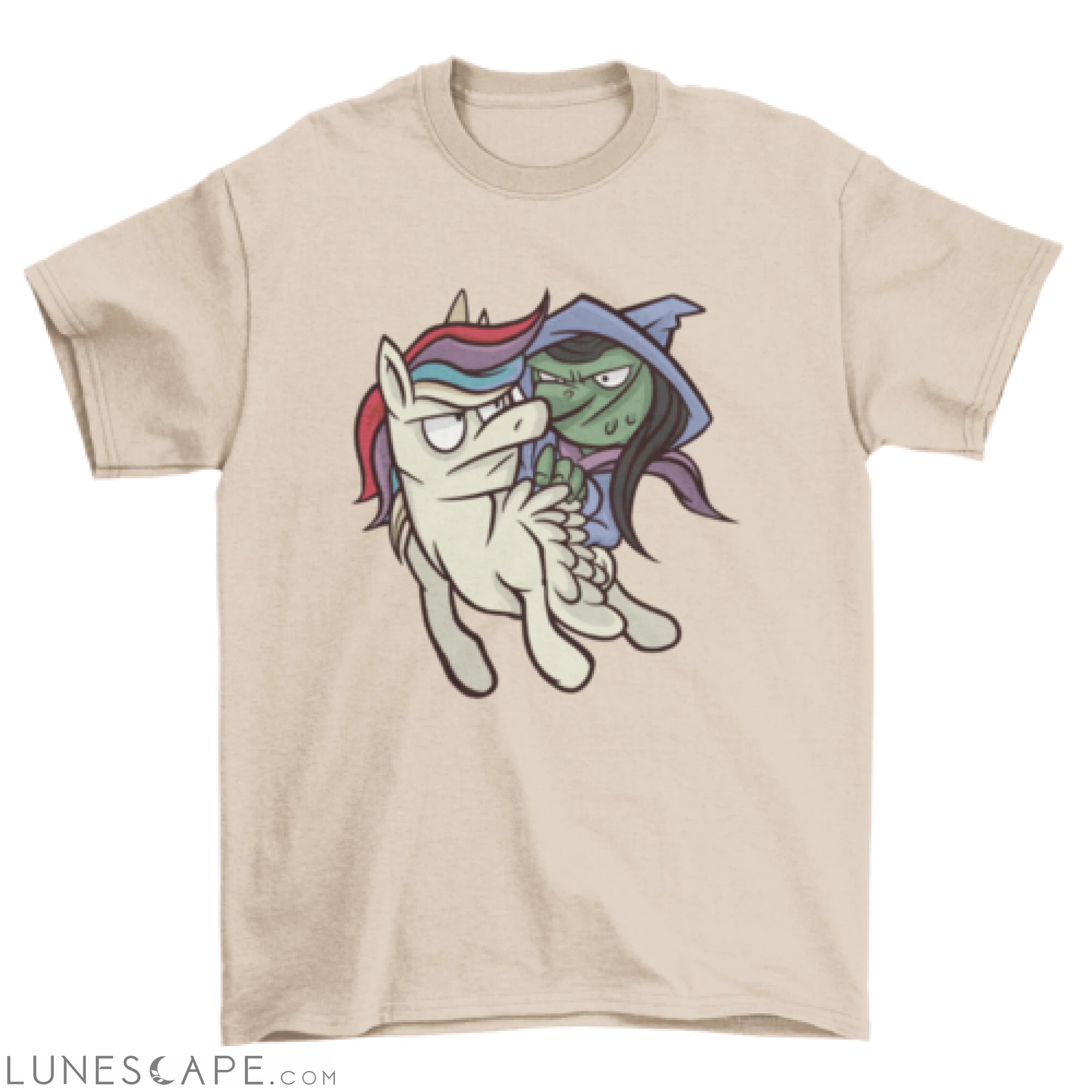Witch & unicorn t-shirt LUNESCAPE