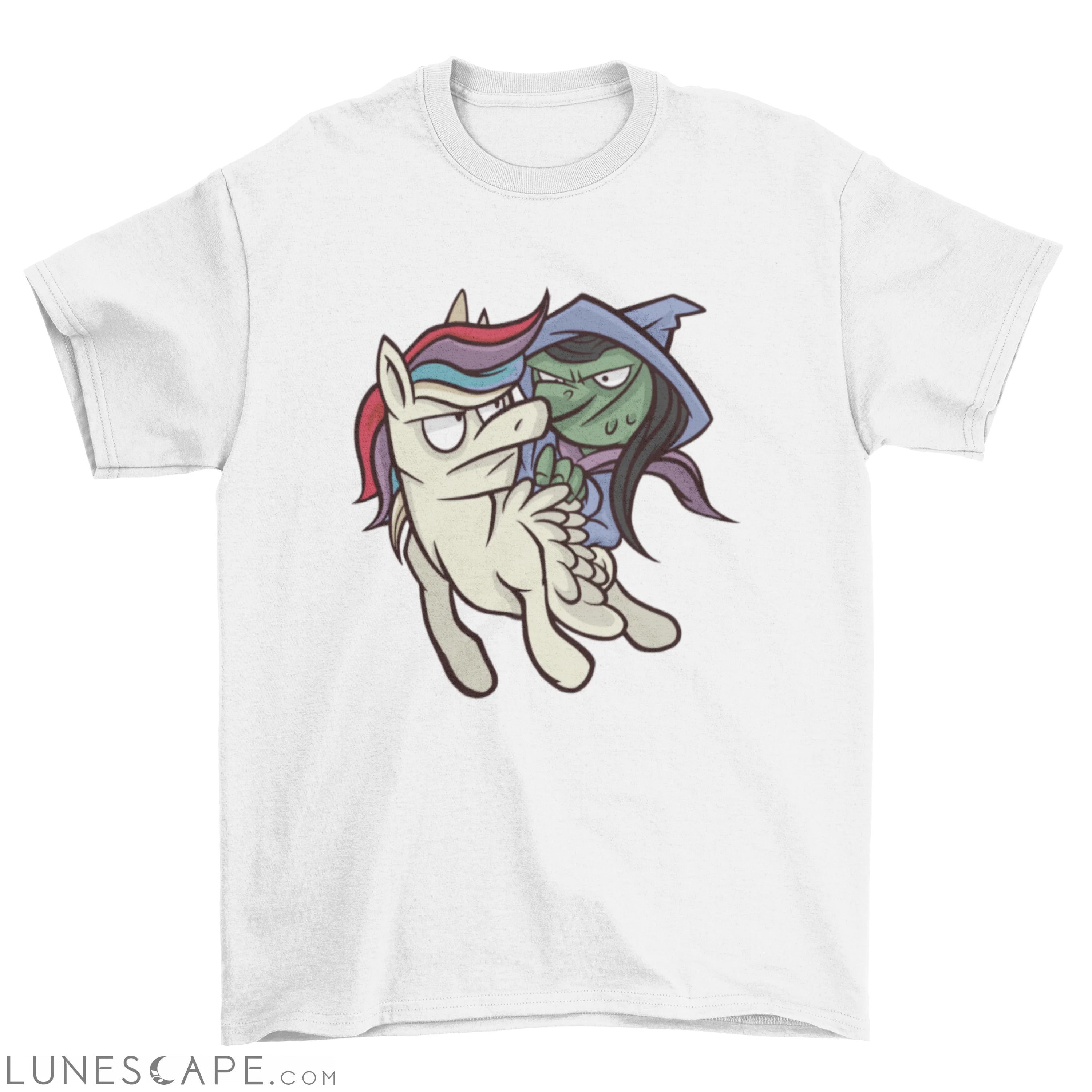 Witch & unicorn t-shirt LUNESCAPE